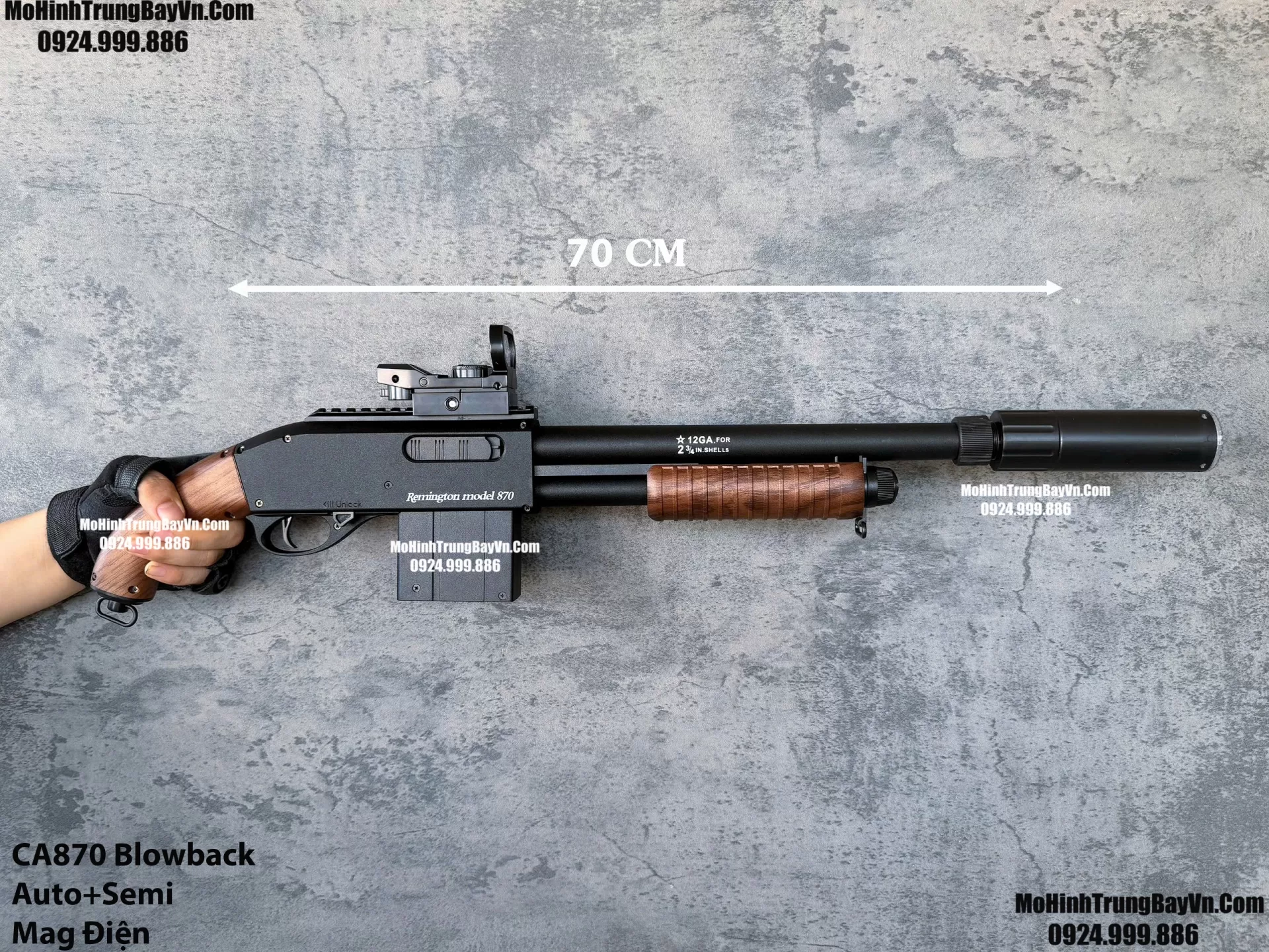 Súng Đạn Thạch Shotgun Auto CA870 Nâu Gỗ Giá Rẻ Blowback 2 Chế Độ Auto Semi Full Phụ Kiện Giá Rẻ  Mohinhtrungbay Mohinhtrungbay.vn Mp5 (1)