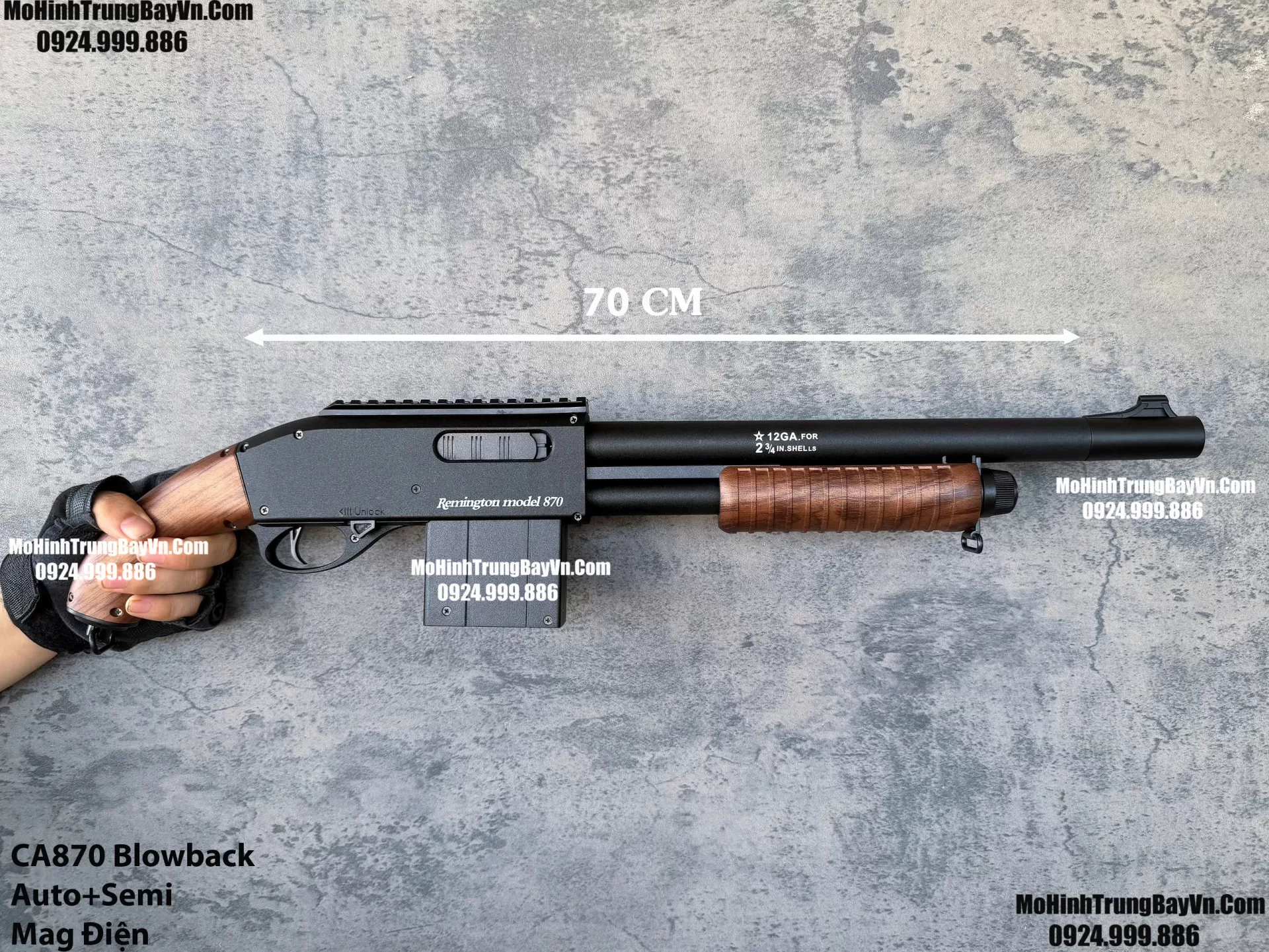 Súng Đạn Thạch Shotgun Auto CA870 Nâu Gỗ Giá Rẻ Blowback 2 Chế Độ Auto Semi Full Phụ Kiện Giá Rẻ  Mohinhtrungbay Mohinhtrungbay.vn Mp5 (1)