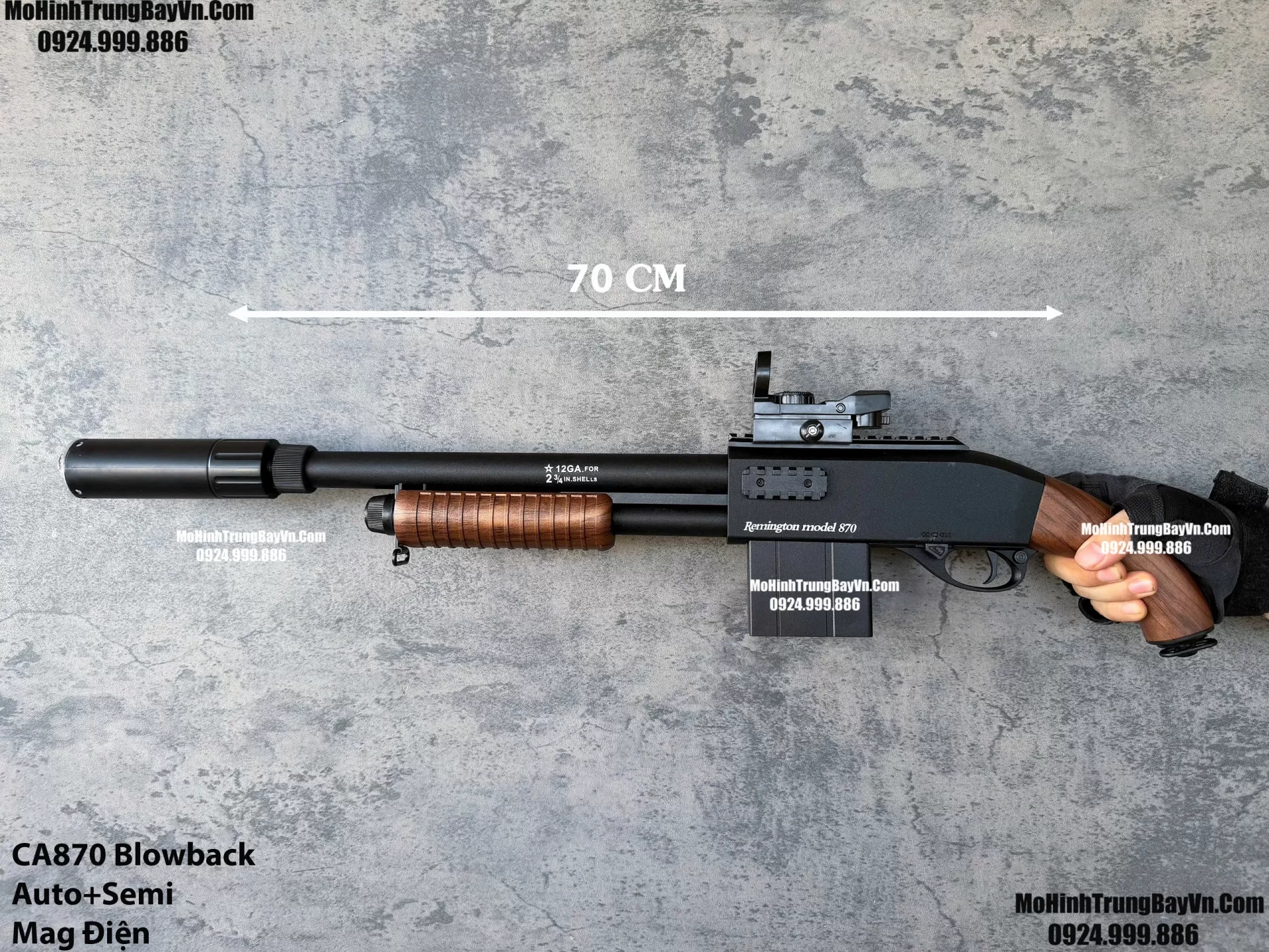 Súng Đạn Thạch Shotgun Auto CA870 Nâu Gỗ Giá Rẻ Blowback 2 Chế Độ Auto Semi Full Phụ Kiện Giá Rẻ  Mohinhtrungbay Mohinhtrungbay.vn Mp5 (1)