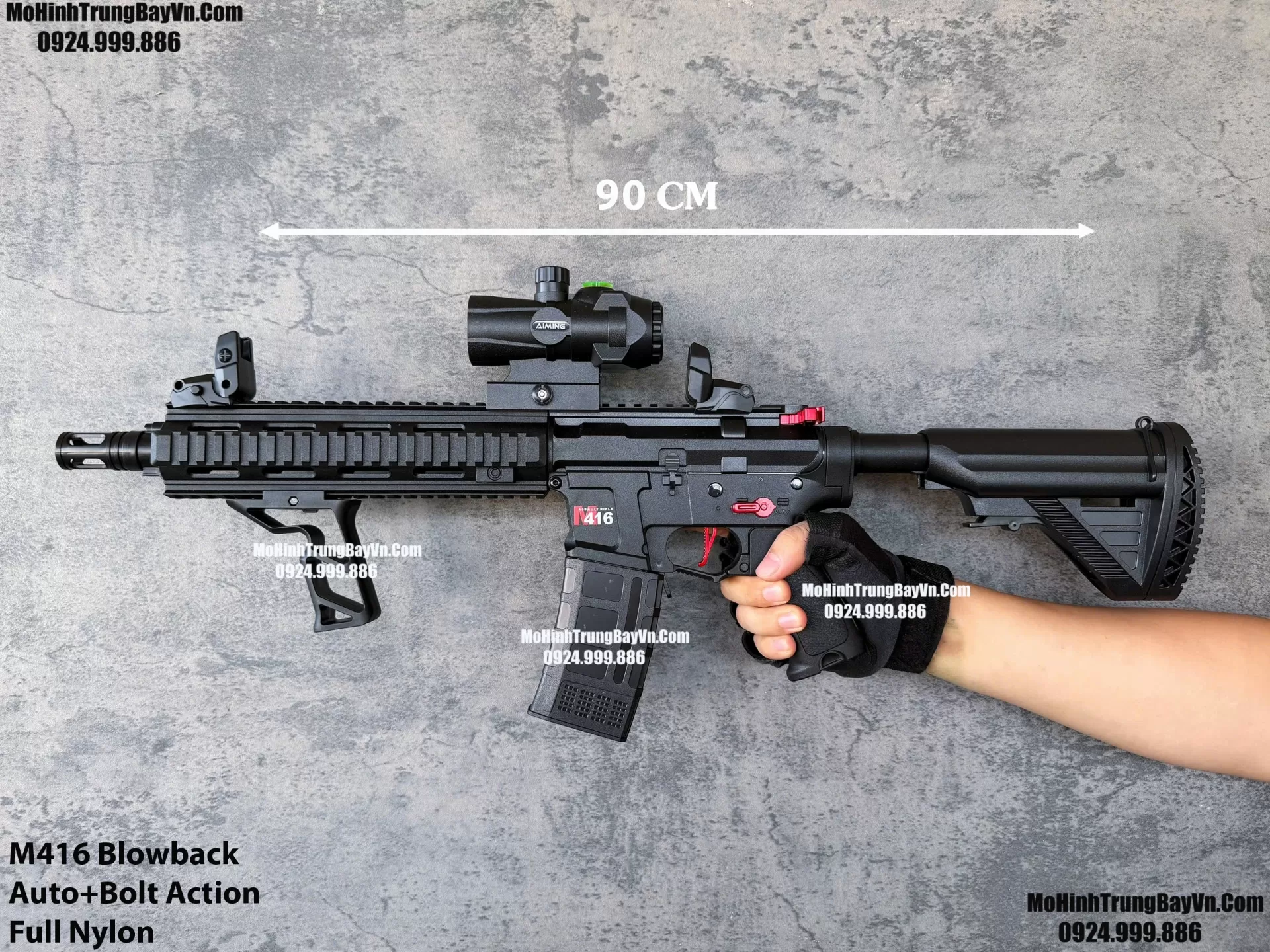 Súng Đạn Thạch M416 Giá Rẻ Blowback 2 Chế Độ Sấy Cực Nhanh M4 Hk416 M4a1 Mohinhtrungbay Mohinhtrungbay.vn (1) (1)