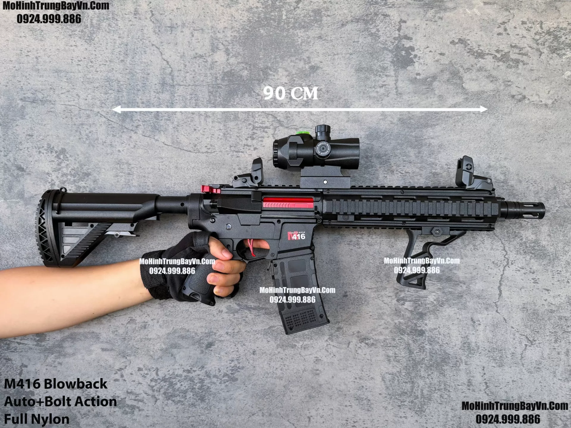 Súng Đạn Thạch M416 Giá Rẻ Blowback 2 Chế Độ Sấy Cực Nhanh M4 Hk416 M4a1 Mohinhtrungbay Mohinhtrungbay.vn (1) (1)