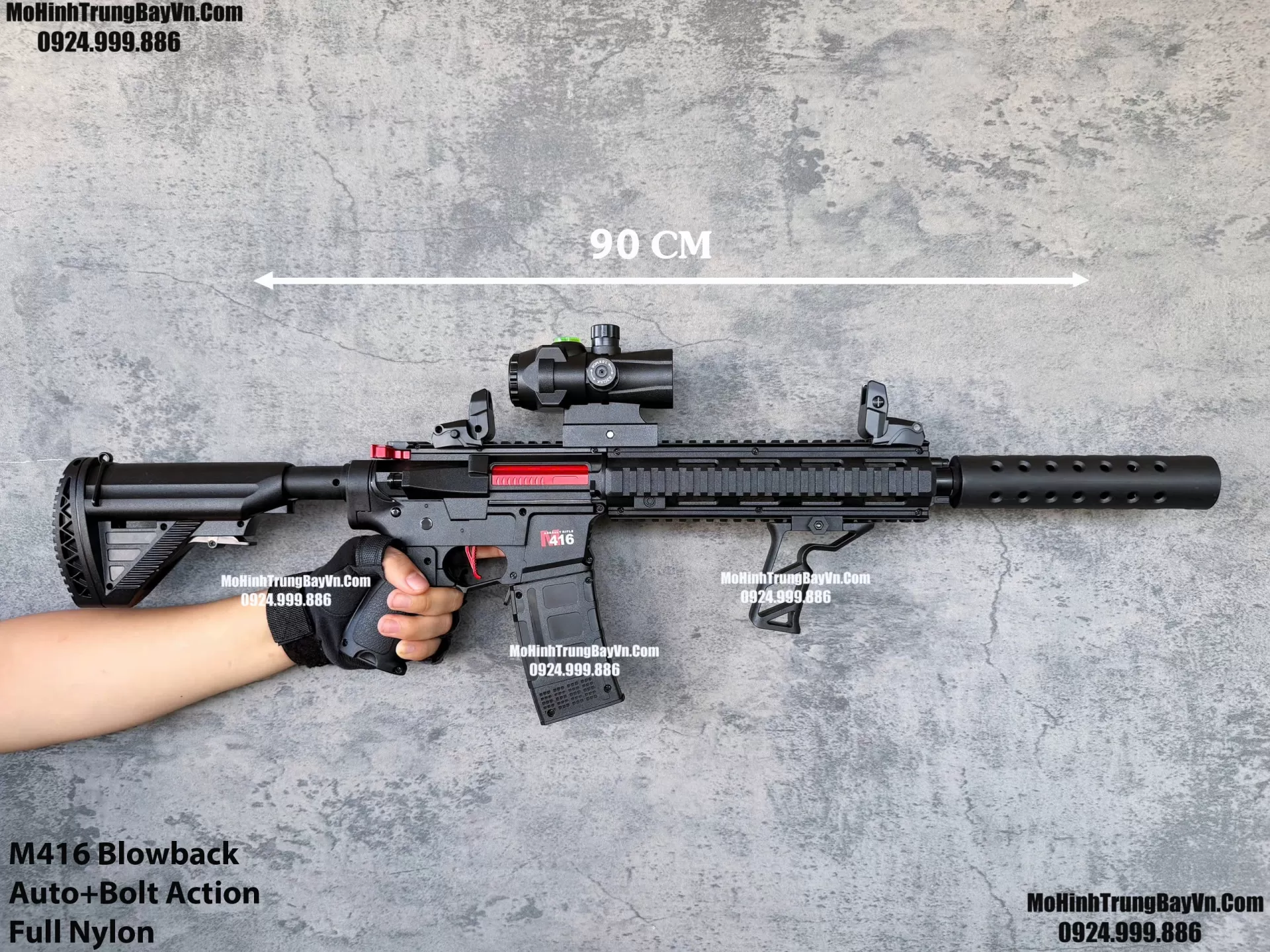 Súng Đạn Thạch M416 Giá Rẻ Blowback 2 Chế Độ Sấy Cực Nhanh M4 Hk416 M4a1 Mohinhtrungbay Mohinhtrungbay.vn (1) (1)
