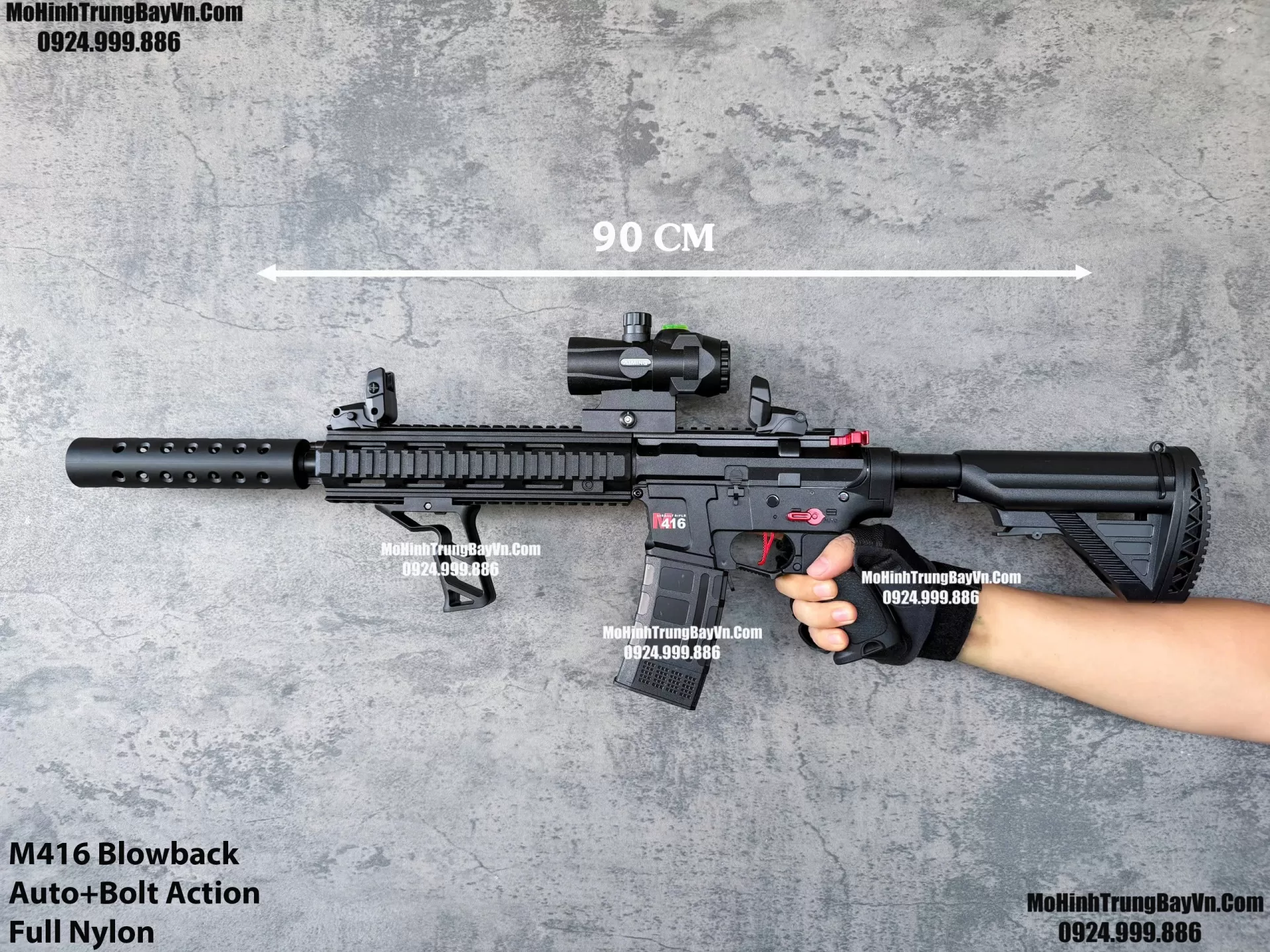 Súng Đạn Thạch M416 Giá Rẻ Blowback 2 Chế Độ Sấy Cực Nhanh M4 Hk416 M4a1 Mohinhtrungbay Mohinhtrungbay.vn (1) (1)