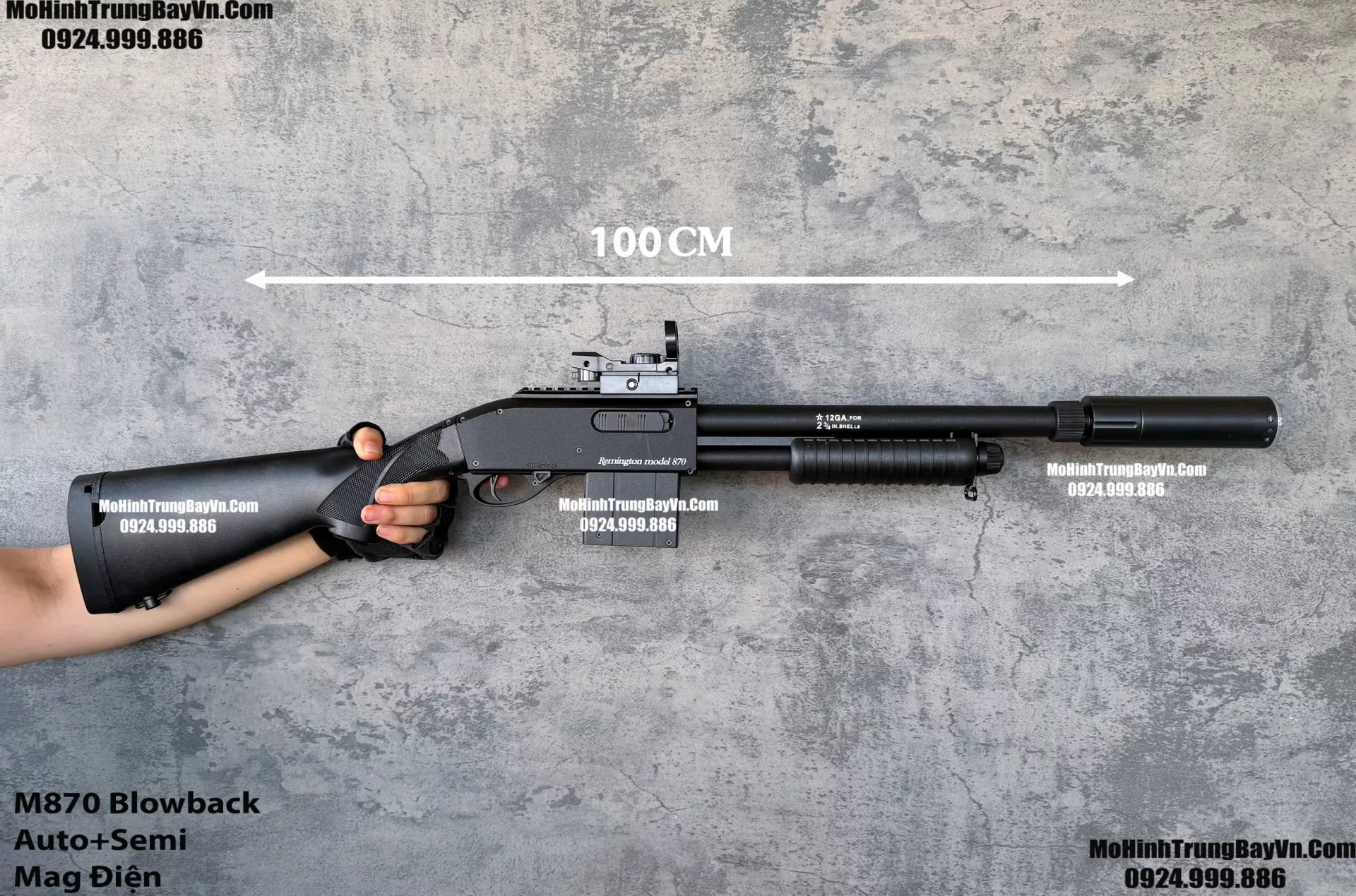 Súng Đạn Thạch Shotgun Auto M870 Classic Giá Rẻ Blowback 2 Chế Độ Auto Semi Full Phụ Kiện Giá Rẻ  Mohinhtrungbay Mohinhtrungbay.vn Mp5 (1) (1)