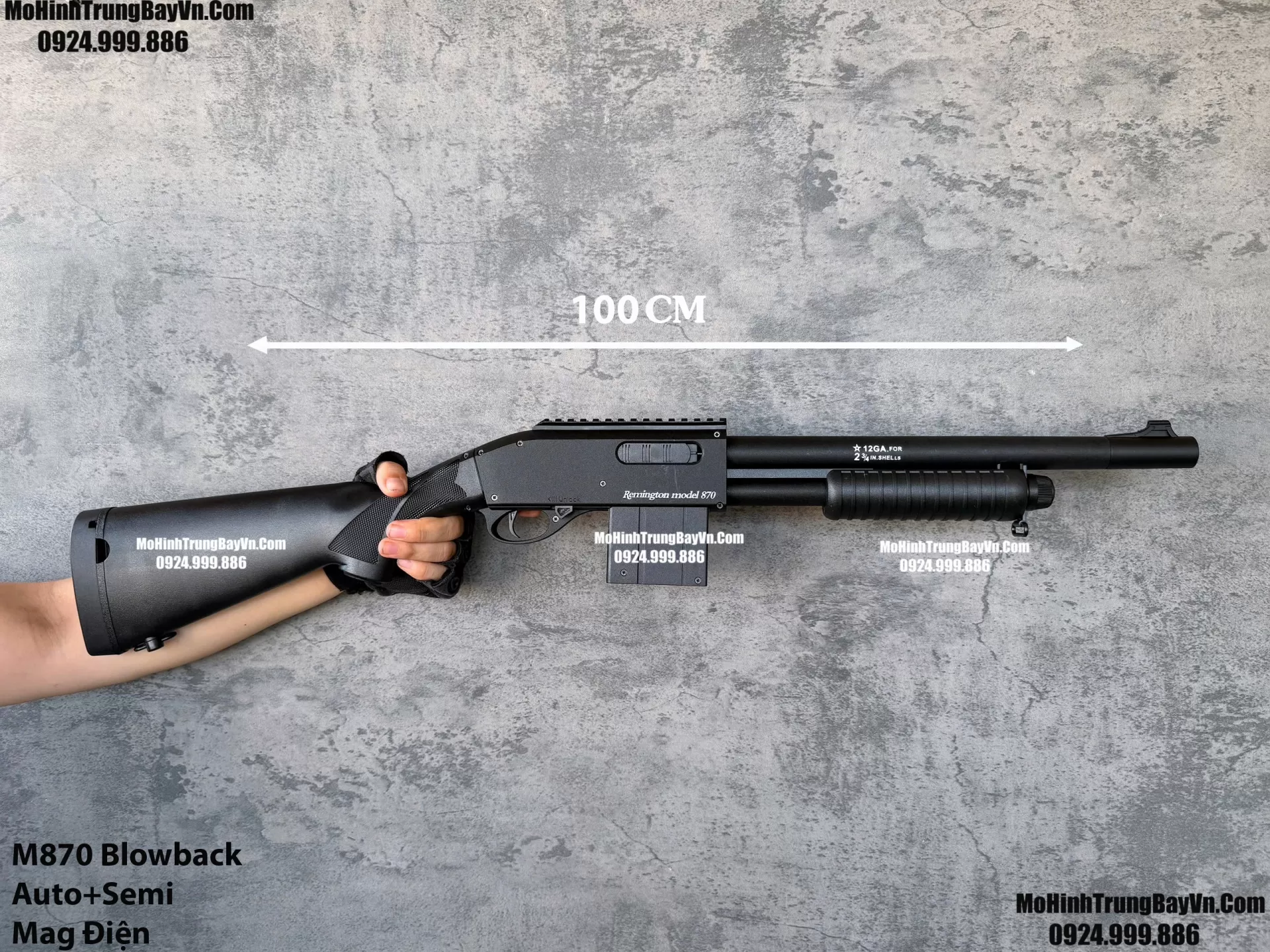 Súng Đạn Thạch Shotgun Auto M870 Classic Giá Rẻ Blowback 2 Chế Độ Auto Semi Full Phụ Kiện Giá Rẻ  Mohinhtrungbay Mohinhtrungbay.vn Mp5 (1) (1)