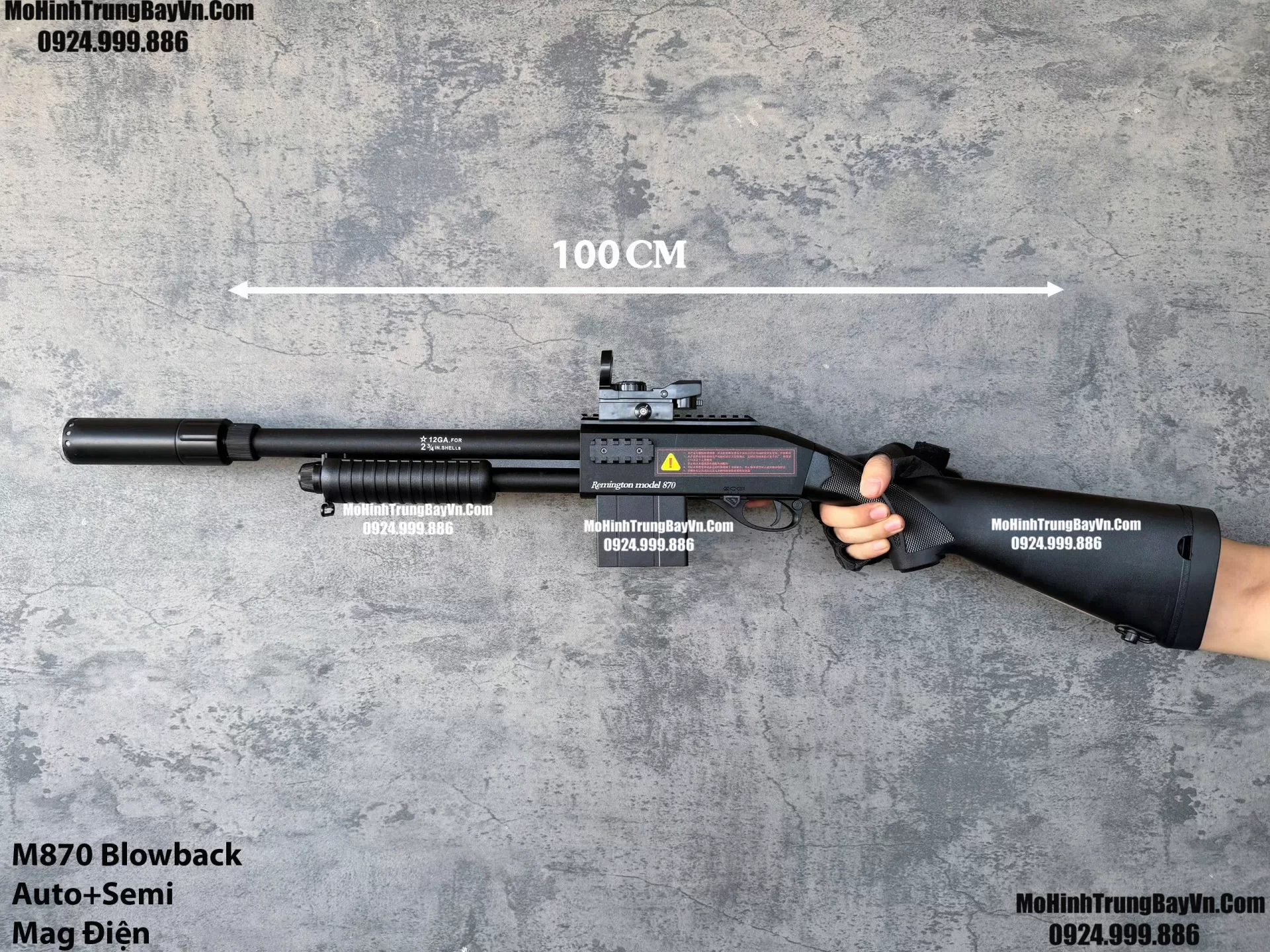Súng Đạn Thạch Shotgun Auto M870 Classic Giá Rẻ Blowback 2 Chế Độ Auto Semi Full Phụ Kiện Giá Rẻ  Mohinhtrungbay Mohinhtrungbay.vn Mp5 (1) (1)