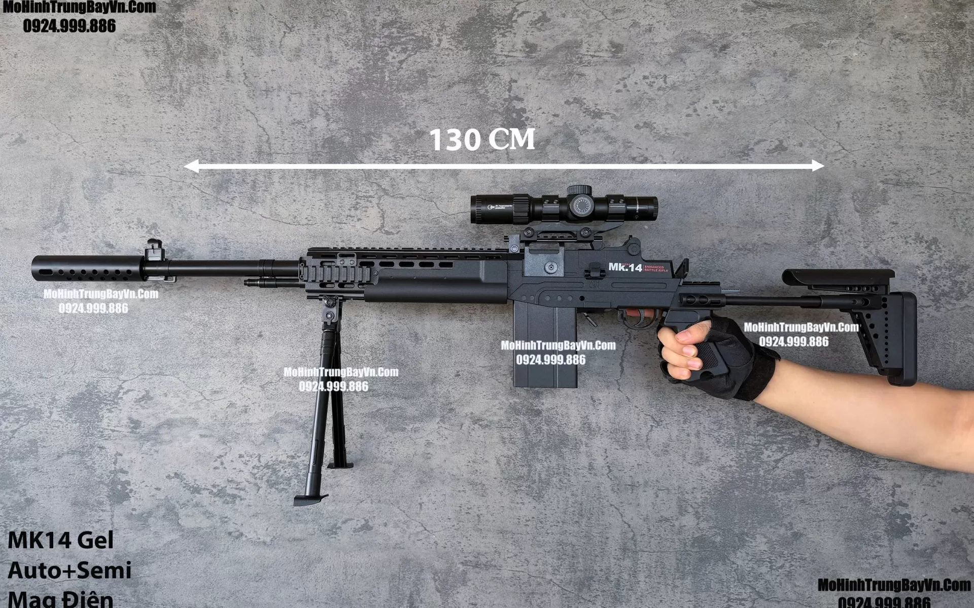 Súng Đạn Thạch MK14 Blowback 2 Chế Độ Auto Semi Full Phụ Kiện Giá Rẻ M Mohinhtrungbay Mohinhtrungbay.vn
