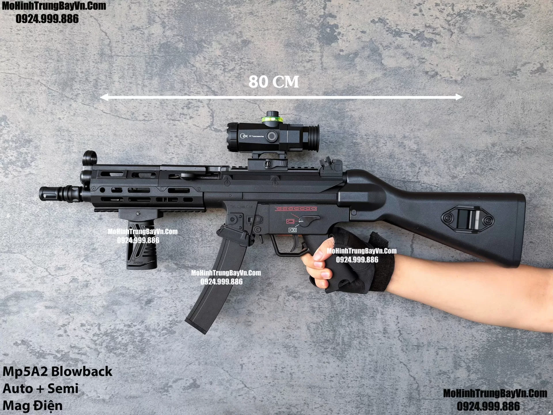 Súng Đạn Thạch SMG Mp5A2 Classic Giá Rẻ Blowback 2 Chế Độ Auto Semi Full Phụ Kiện Giá Rẻ  Mohinhtrungbay Mohinhtrungbay.vn Mp5 SMG