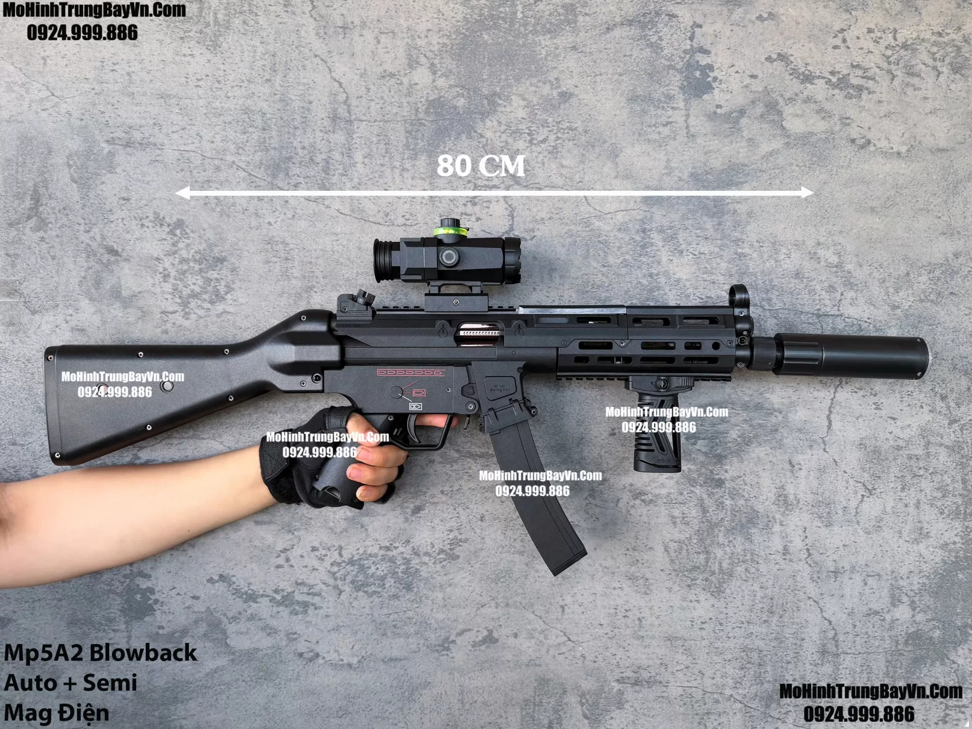 Súng Đạn Thạch SMG Mp5A2 Classic Giá Rẻ Blowback 2 Chế Độ Auto Semi Full Phụ Kiện Giá Rẻ  Mohinhtrungbay Mohinhtrungbay.vn Mp5 SMG