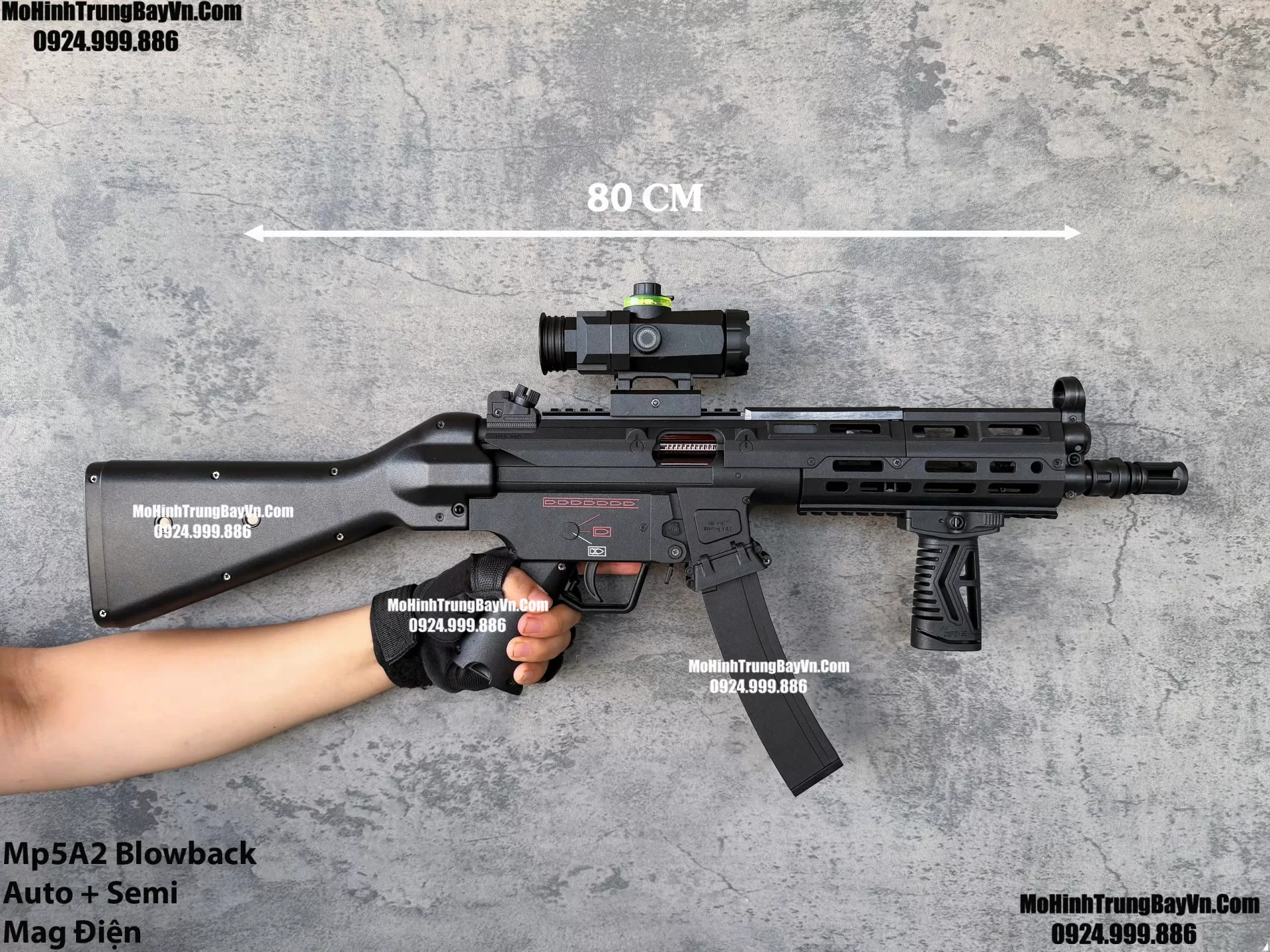 Súng Đạn Thạch SMG Mp5A2 Classic Giá Rẻ Blowback 2 Chế Độ Auto Semi Full Phụ Kiện Giá Rẻ  Mohinhtrungbay Mohinhtrungbay.vn Mp5 SMG