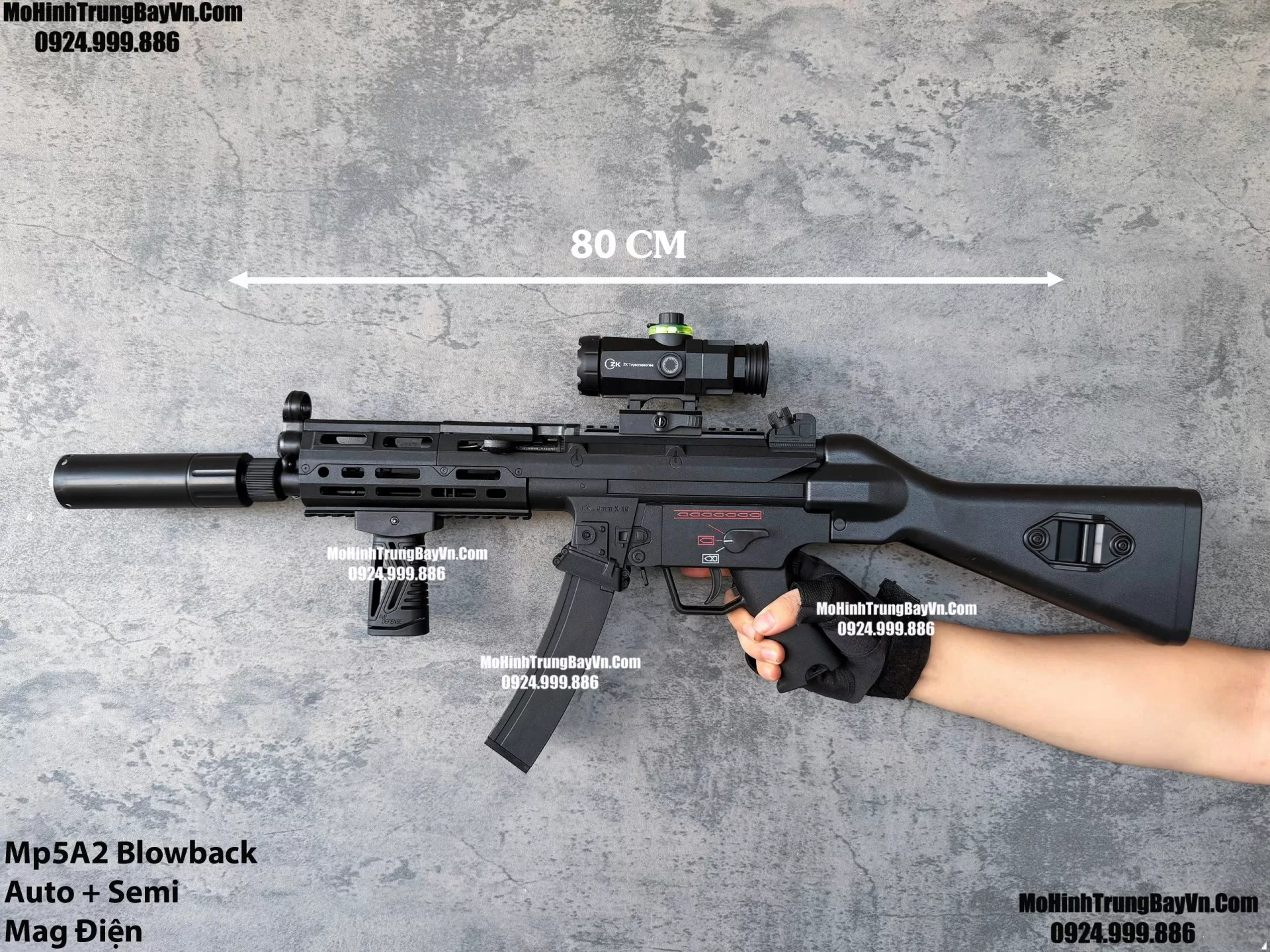 Súng Đạn Thạch SMG Mp5A2 Classic Giá Rẻ Blowback 2 Chế Độ Auto Semi Full Phụ Kiện Giá Rẻ  Mohinhtrungbay Mohinhtrungbay.vn Mp5 SMG
