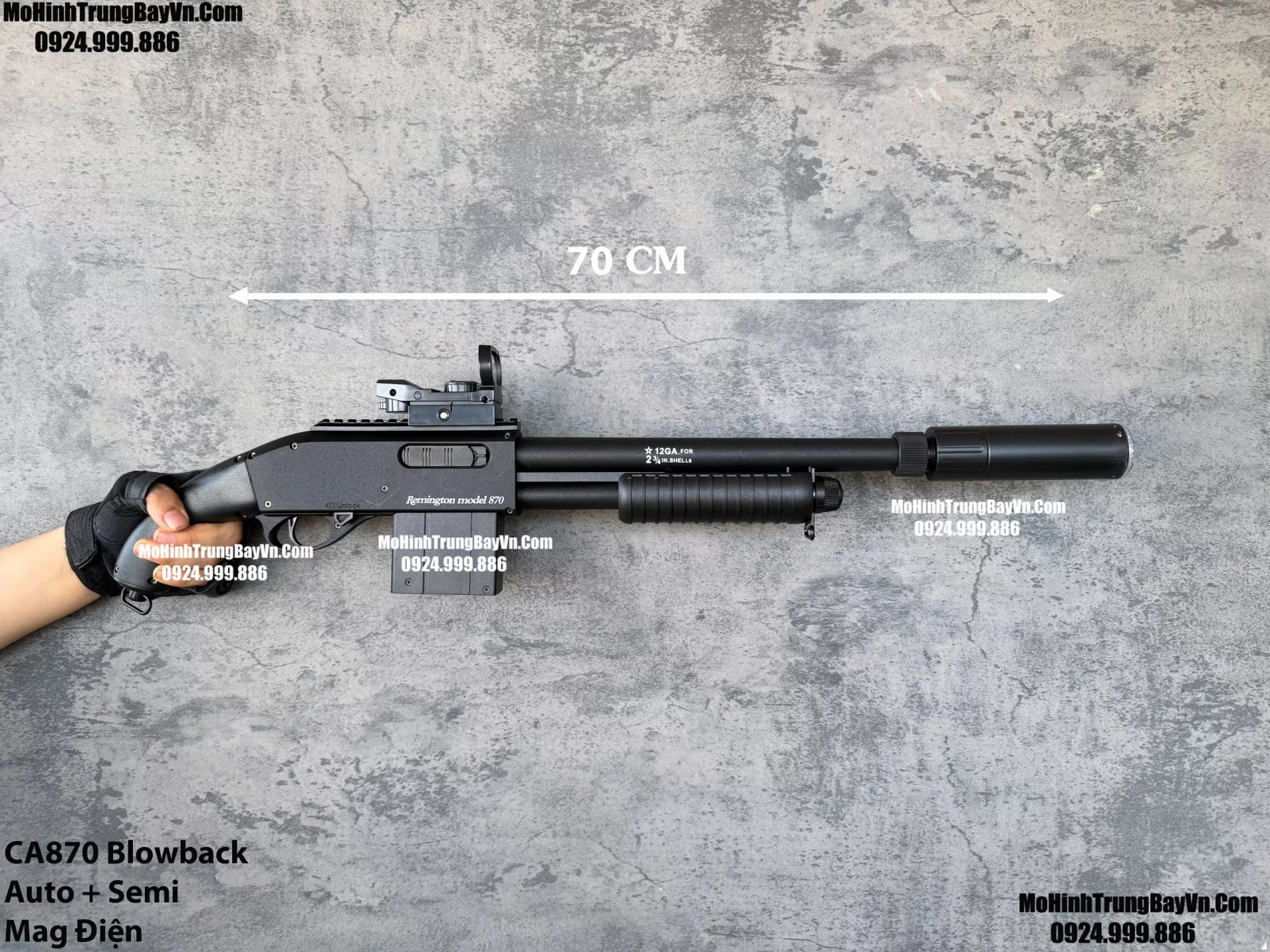 Súng Đạn Thạch Shotgun Auto CA870 Classic Giá Rẻ Blowback 2 Chế Độ Auto Semi Full Phụ Kiện Giá Rẻ  Mohinhtrungbay Mohinhtrungbay.vn Mp5
