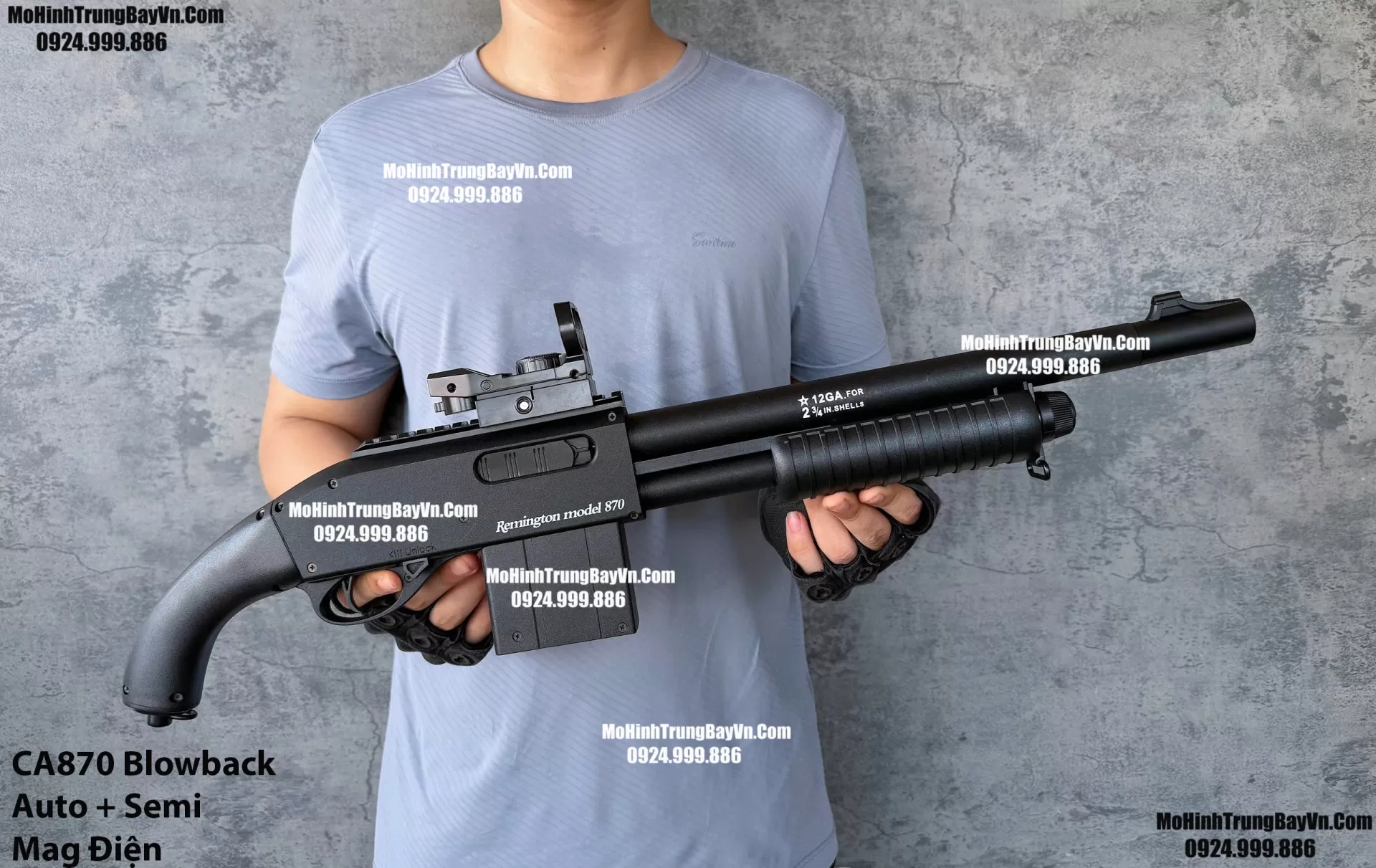 Súng Đạn Thạch Shotgun Auto CA870 Classic Giá Rẻ Blowback 2 Chế Độ Auto Semi Full Phụ Kiện Giá Rẻ  Mohinhtrungbay Mohinhtrungbay.vn Mp5
