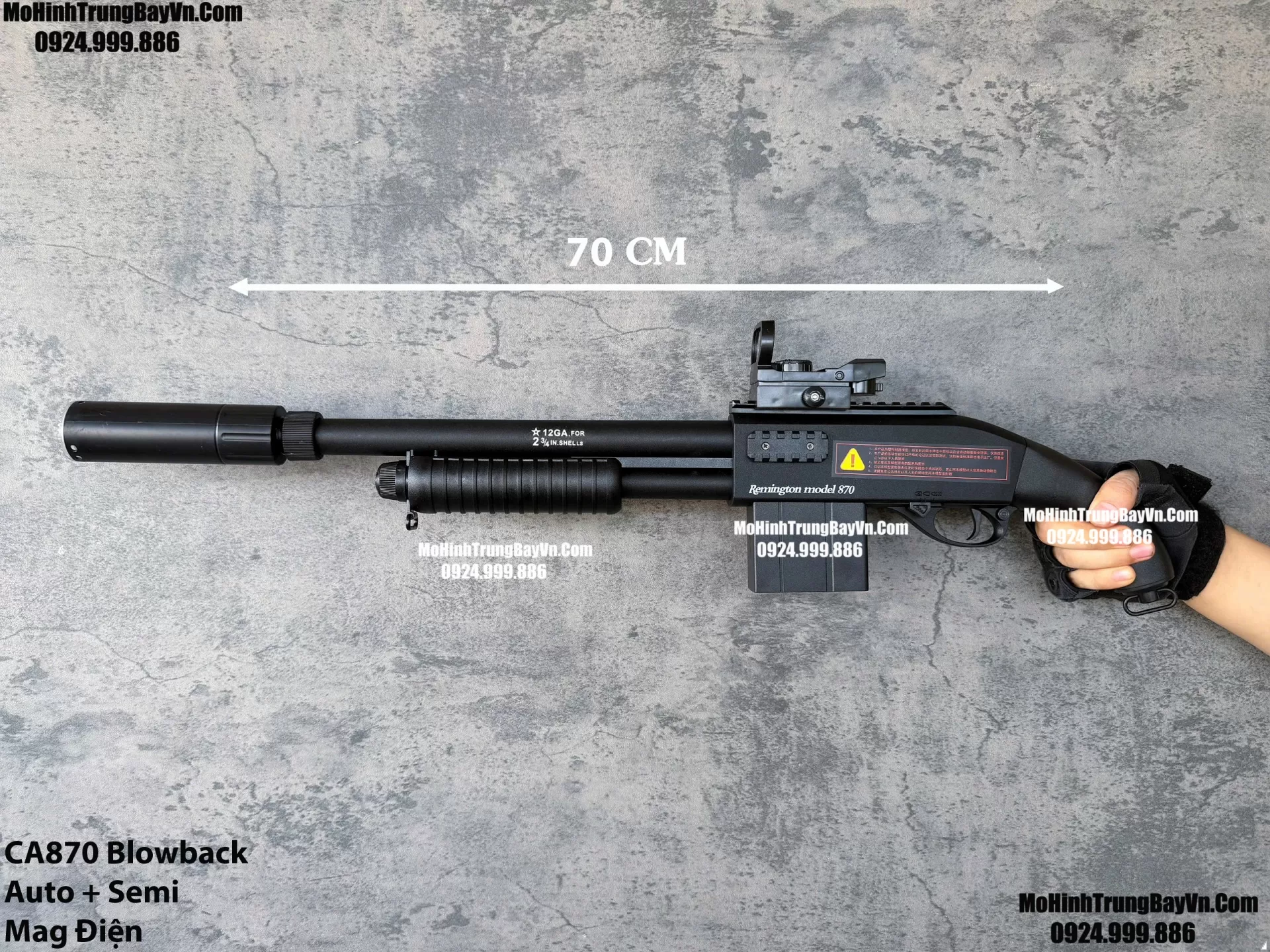 Súng Đạn Thạch Shotgun Auto CA870 Classic Giá Rẻ Blowback 2 Chế Độ Auto Semi Full Phụ Kiện Giá Rẻ  Mohinhtrungbay Mohinhtrungbay.vn Mp5