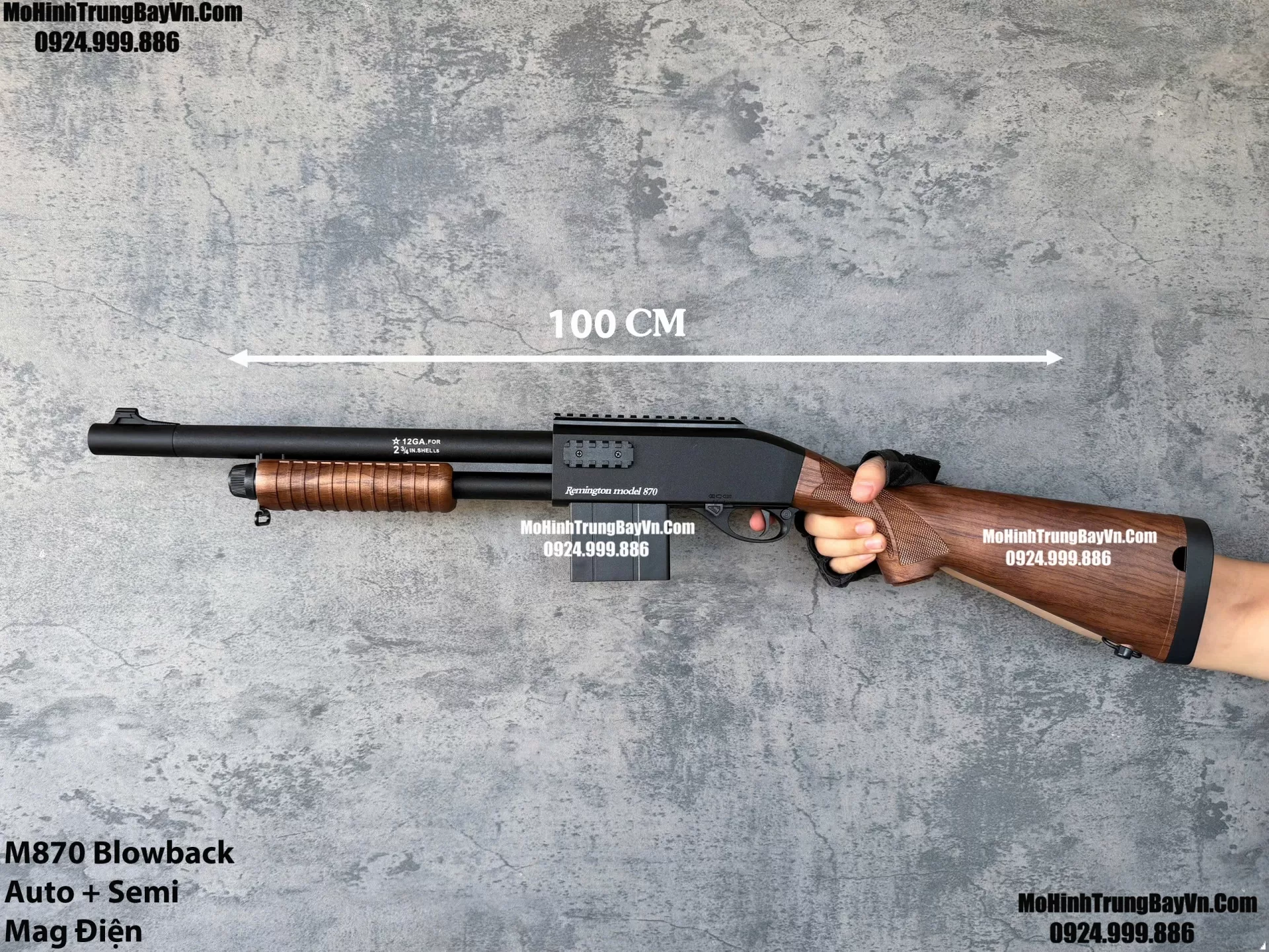 Súng Đạn Thạch Shotgun Auto M870 Màu Gỗ  Giá Rẻ Blowback 2 Chế Độ Auto Semi Full Phụ Kiện Giá Rẻ  Mohinhtrungbay Mohinhtrungbay.vn Mp5 (1)