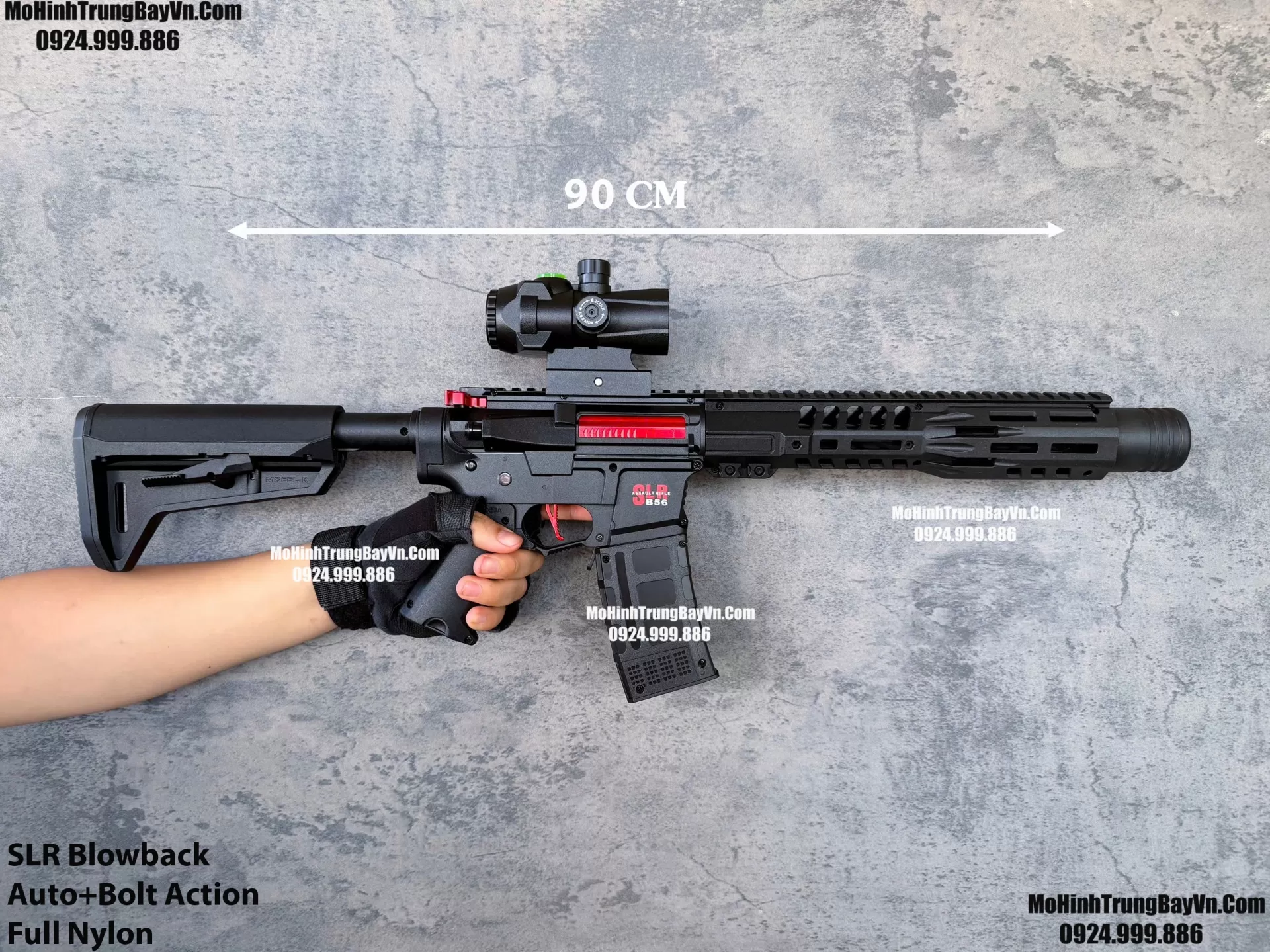 Súng Đạn Thạch SLR Giá Rẻ Blowback 2 Chế Độ Sấy Cực Nhanh M4 M416 Hk416 M4a1 Mohinhtrungbay Mohinhtrungbay.vn (1)