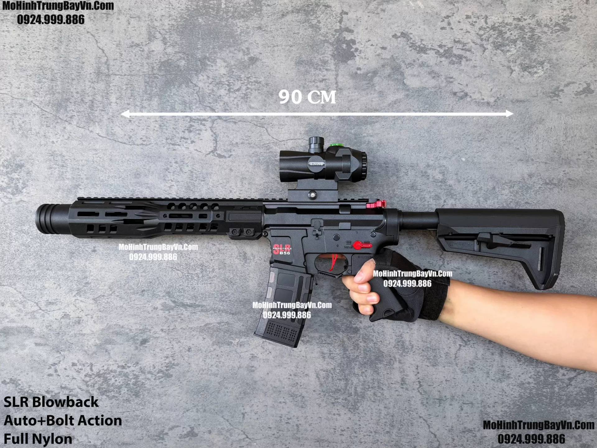 Súng Đạn Thạch SLR Giá Rẻ Blowback 2 Chế Độ Sấy Cực Nhanh M4 M416 Hk416 M4a1 Mohinhtrungbay Mohinhtrungbay.vn (1)