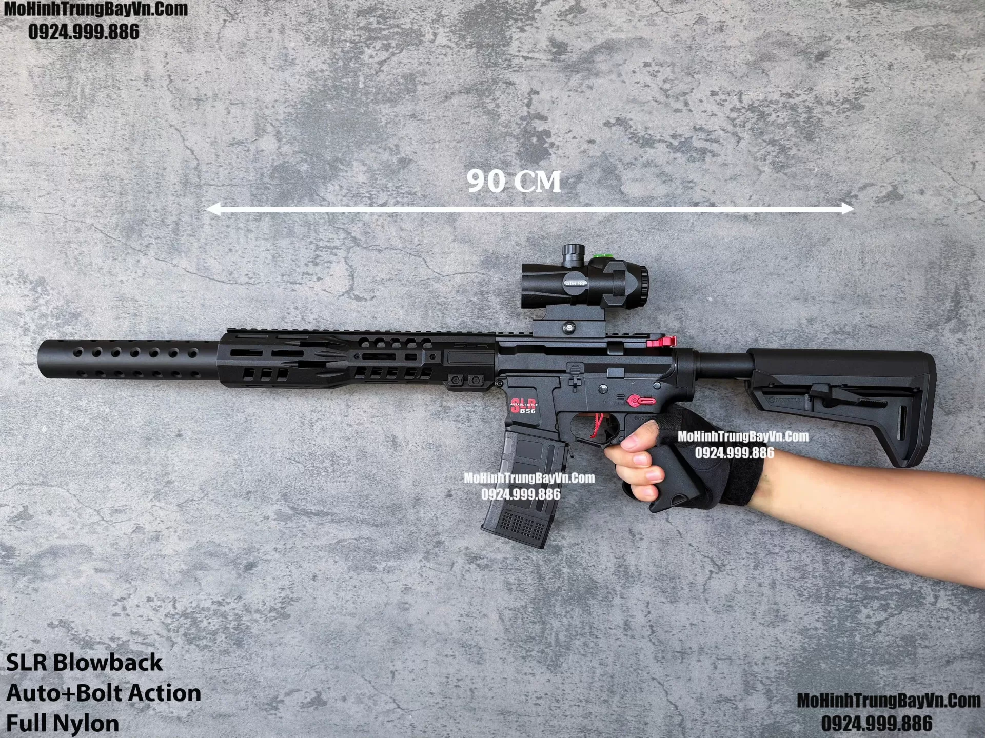 Súng Đạn Thạch SLR Giá Rẻ Blowback 2 Chế Độ Sấy Cực Nhanh M4 M416 Hk416 M4a1 Mohinhtrungbay Mohinhtrungbay.vn (1)