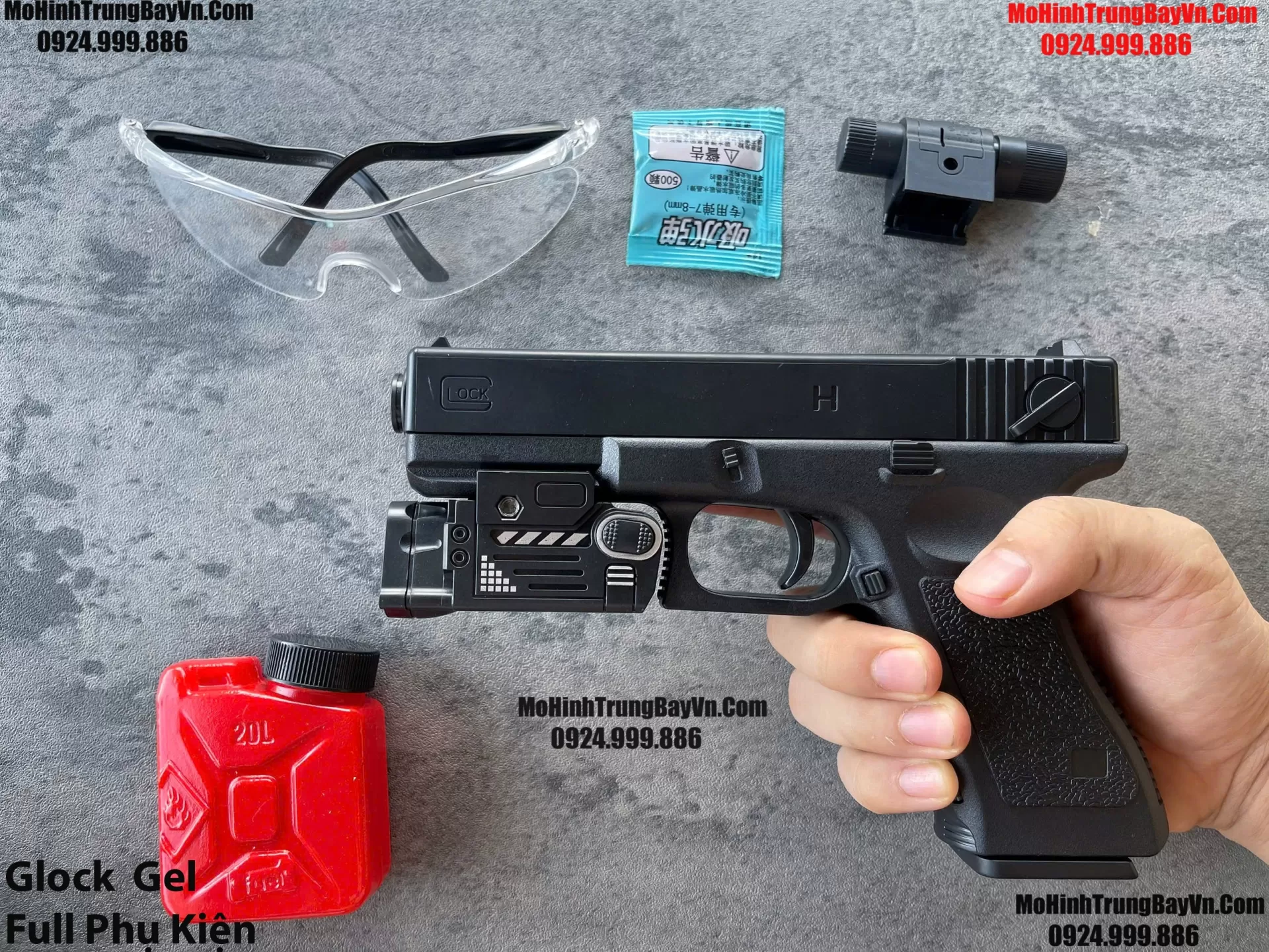 Súng Lục Đạn Thạch Glock Cắc Bụp Kéo Slide Giá Rẻ Full Phụ Kiện Piston Mohinhtrungbay Mohinhtrungbay.vn