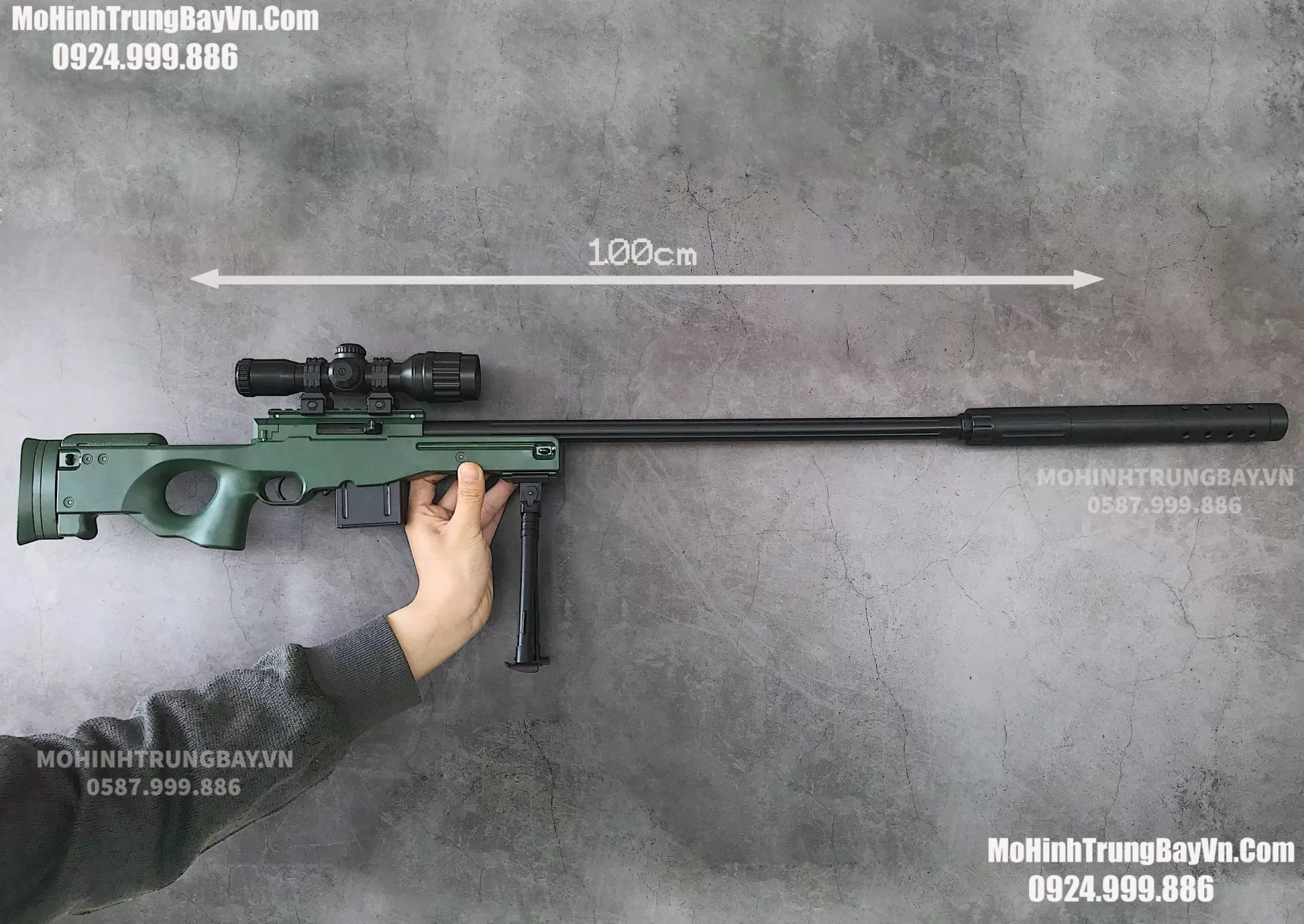 Súng Đạn Thạch  AWM 100cm Giá Rẻ  Tặng Kèm Full Phụ Kiện Và 2000 Viên Thạch Mohinhtrungbay Mohinhtrungbay.vn