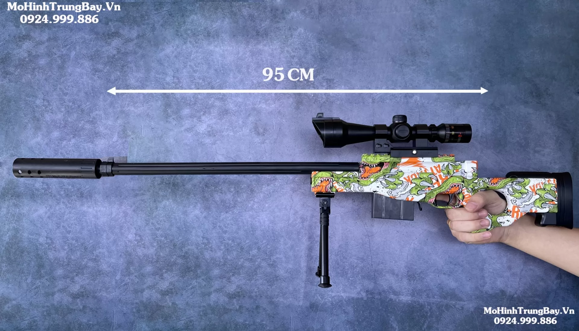 Ngắm Sniper  AWM Skin Đạn Thạch 95cm Giá Rẻ Tặng Kèm Full Phụ Kiện Và 1000 Viên Thạch Mohinhtrungbay Mohinhtrungbay.vn