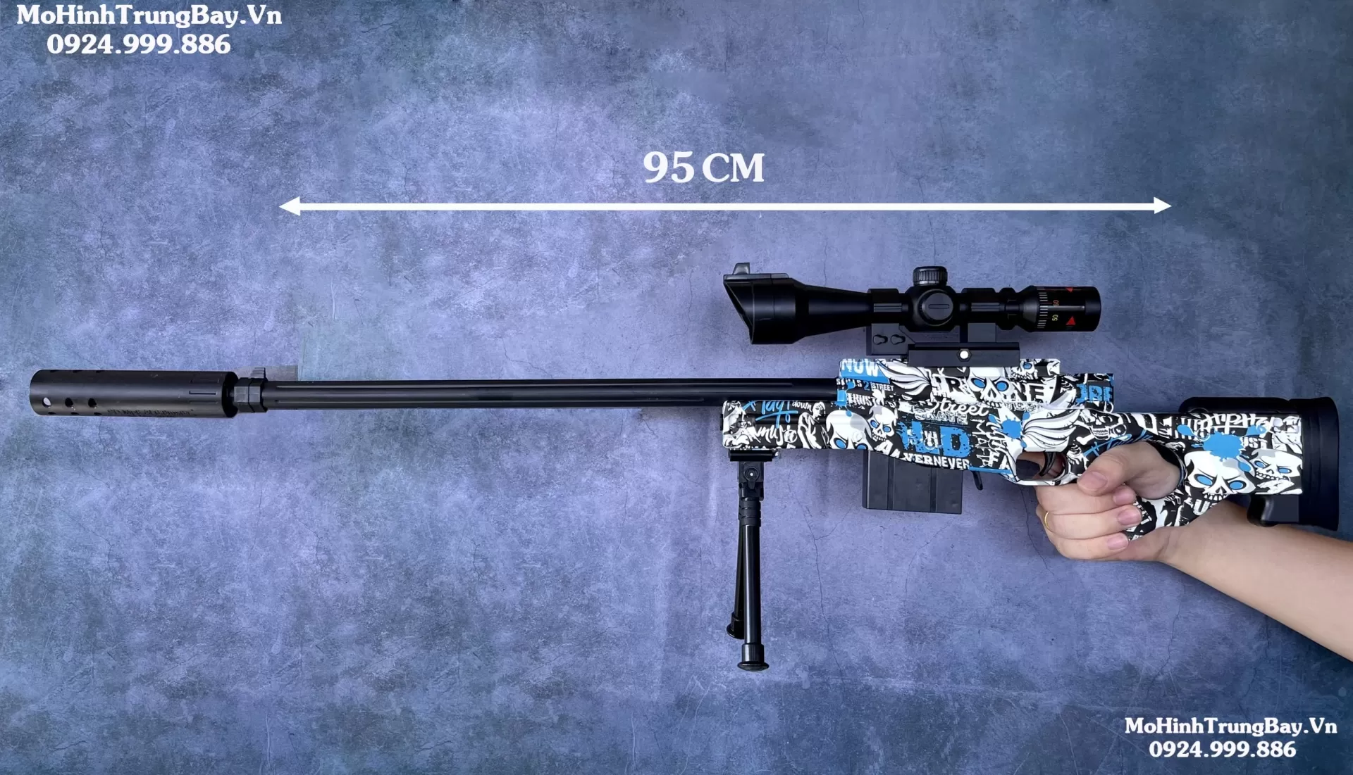 Ngắm Sniper  AWM Skin Đạn Thạch 95cm Giá Rẻ Tặng Kèm Full Phụ Kiện Và 1000 Viên Thạch Mohinhtrungbay Mohinhtrungbay.vn