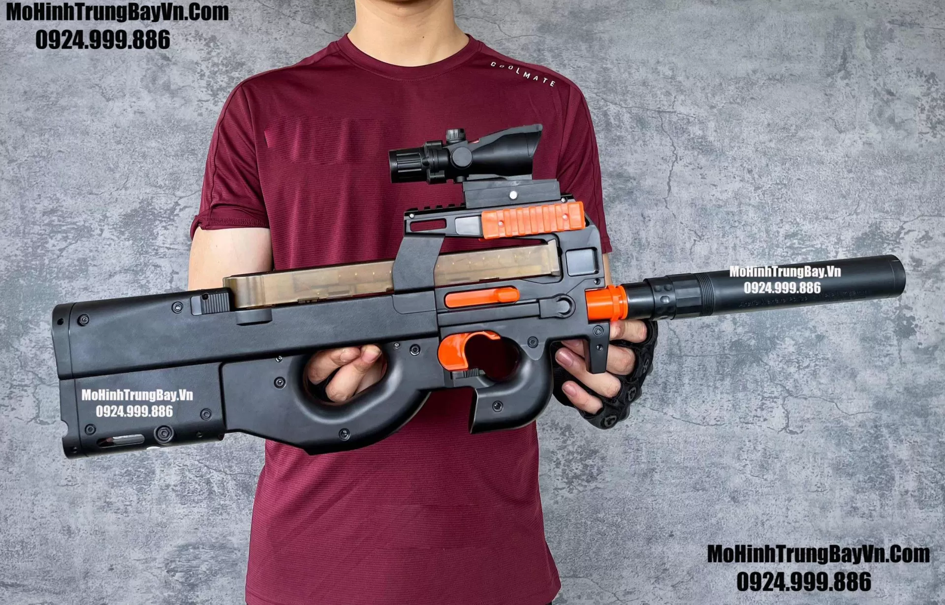 Súng Đạn Thạch P90 Auto Blowback Giá Rẻ 2 Chế Độ Lực Tốt Mohinhtrungbay Mohinhtrungbay.vn