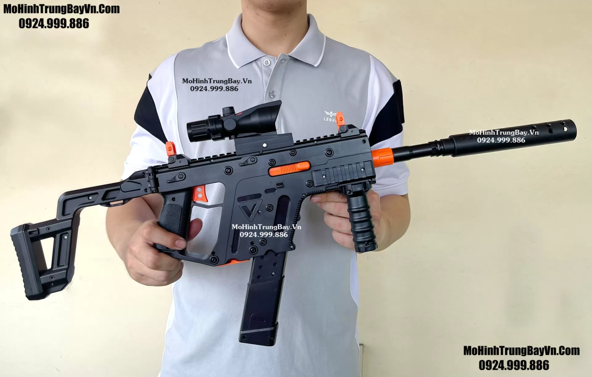 Súng Đạn Thạch SMG Vector Báng Gập Blowback Auto 2 Chế Độ Sấy Nhanh Full Phụ Kiện Mohinhtrungbay Mohinhtrungbay.vn