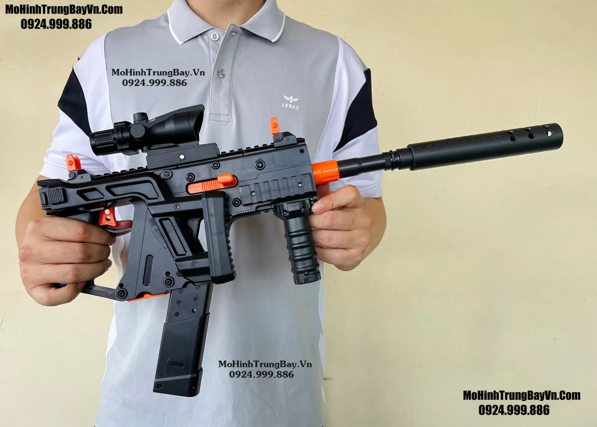 Súng Đạn Thạch SMG Vector Báng Gập Blowback Auto 2 Chế Độ Sấy Nhanh Full Phụ Kiện Mohinhtrungbay Mohinhtrungbay.vn