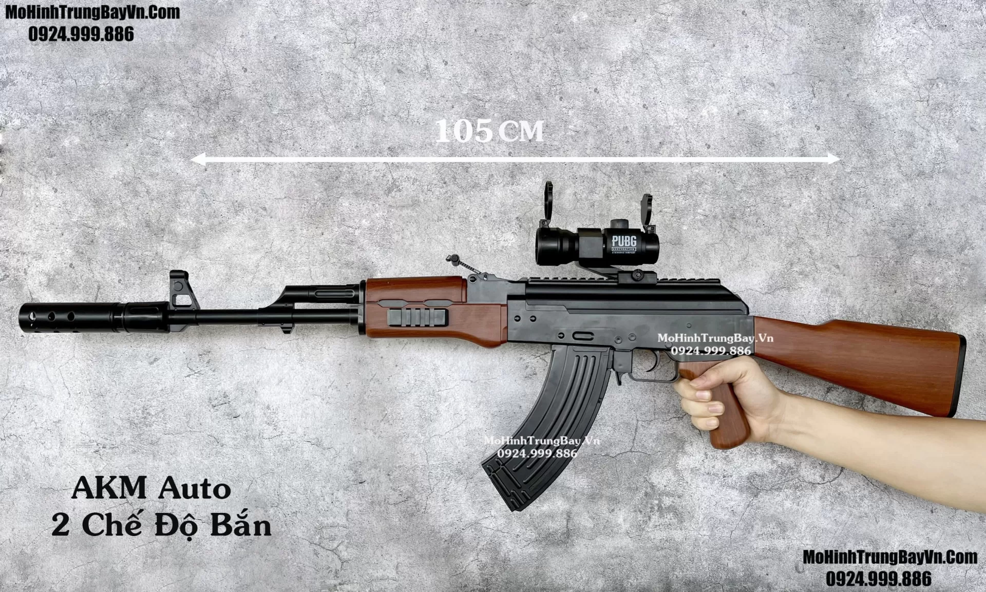 Siêu Phẩm AK47 Đạn Thạch 10cm Auto Cao Cấp Tỉ Lệ 1:1 Full Phụ Kiện AKM AKS Mohinhtrungbay Mohinhtrungbay.vn