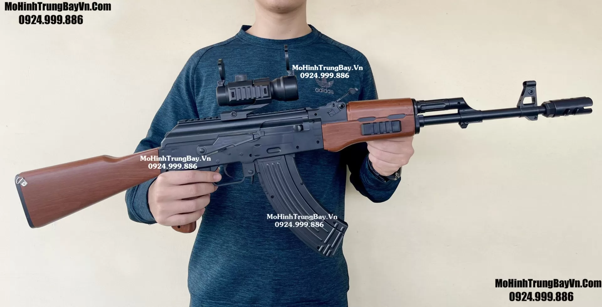 Siêu Phẩm AK47 Đạn Thạch 10cm Auto Cao Cấp Tỉ Lệ 1:1 Full Phụ Kiện AKM AKS Mohinhtrungbay Mohinhtrungbay.vn