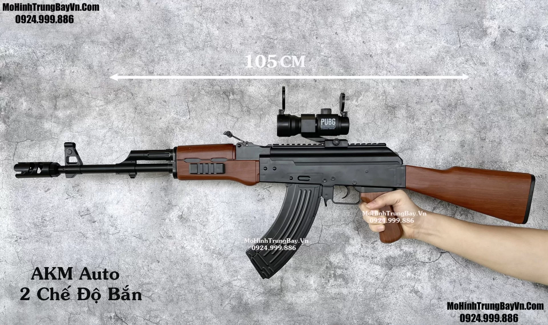 Siêu Phẩm AK47 Đạn Thạch 10cm Auto Cao Cấp Tỉ Lệ 1:1 Full Phụ Kiện AKM AKS Mohinhtrungbay Mohinhtrungbay.vn