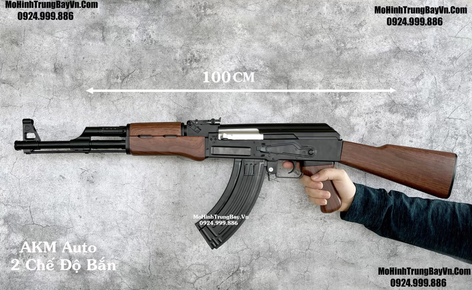 Súng Đạn Thạch AK 47 Classic Auto 2 Chế Độ Full Phụ kiện Tặng Kèm 2 Ốp Báng AKM Mohinhtrungbayvn Mohinhtrungbay.vn