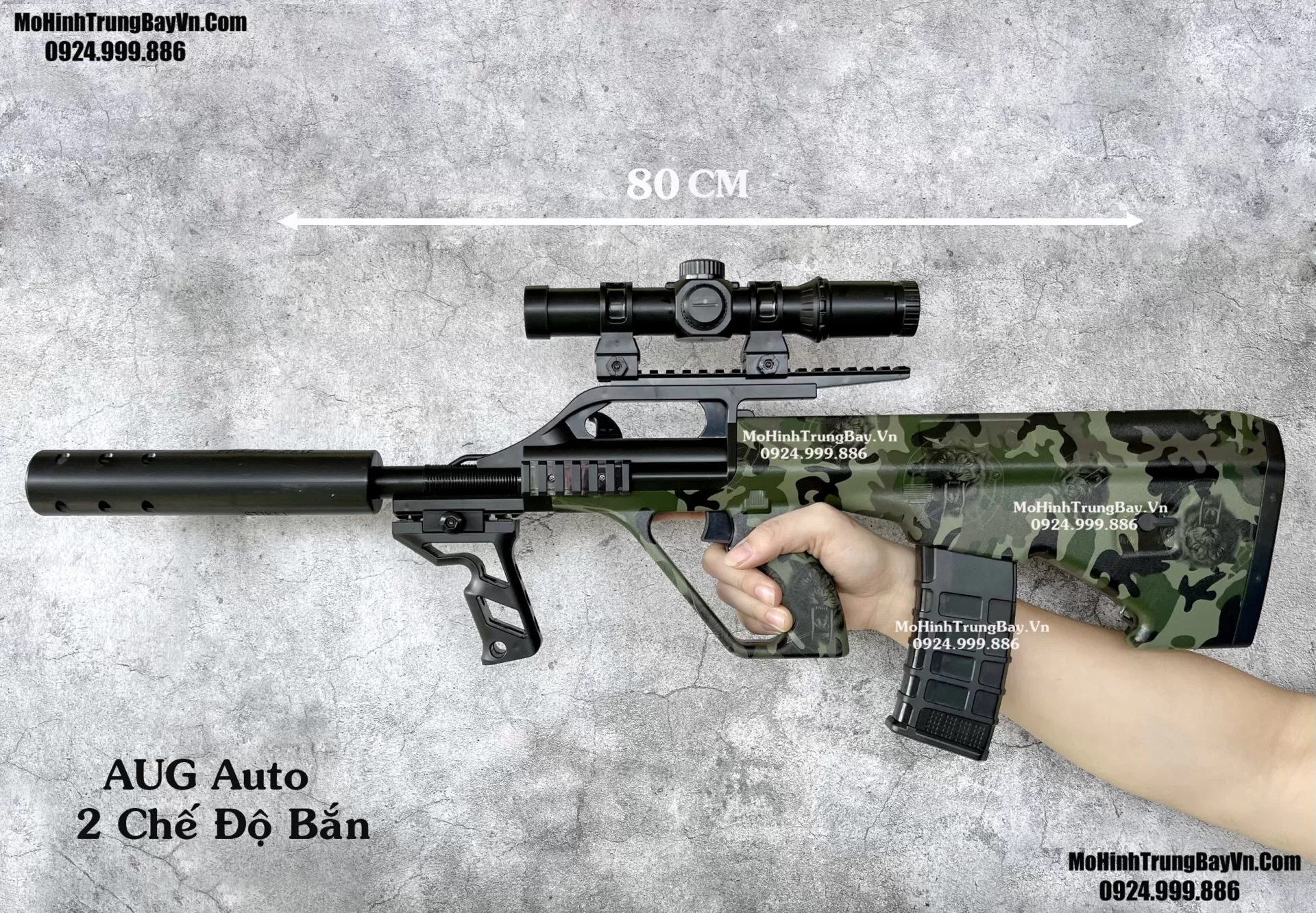 AUG Camo Đạn Thạch 80m Auto 2 Chế Độ Full Phụ Kiện Mohinhtrungbay Mohinhtrungbay.vn