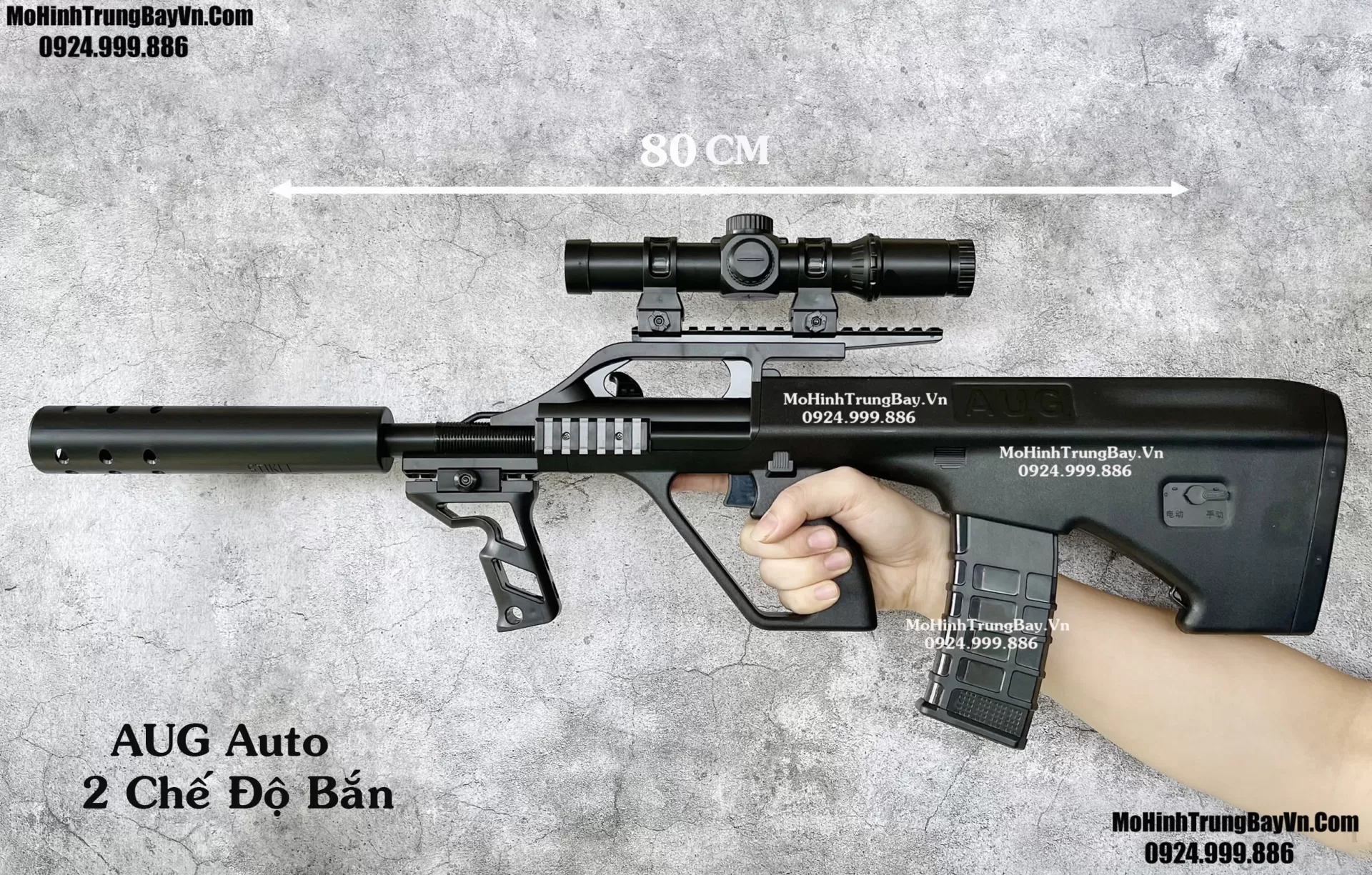 AUG Đạn Thạch 80m Auto 2 Chế Độ Full Phụ Kiện Mohinhtrungbay Mohinhtrungbay.vn