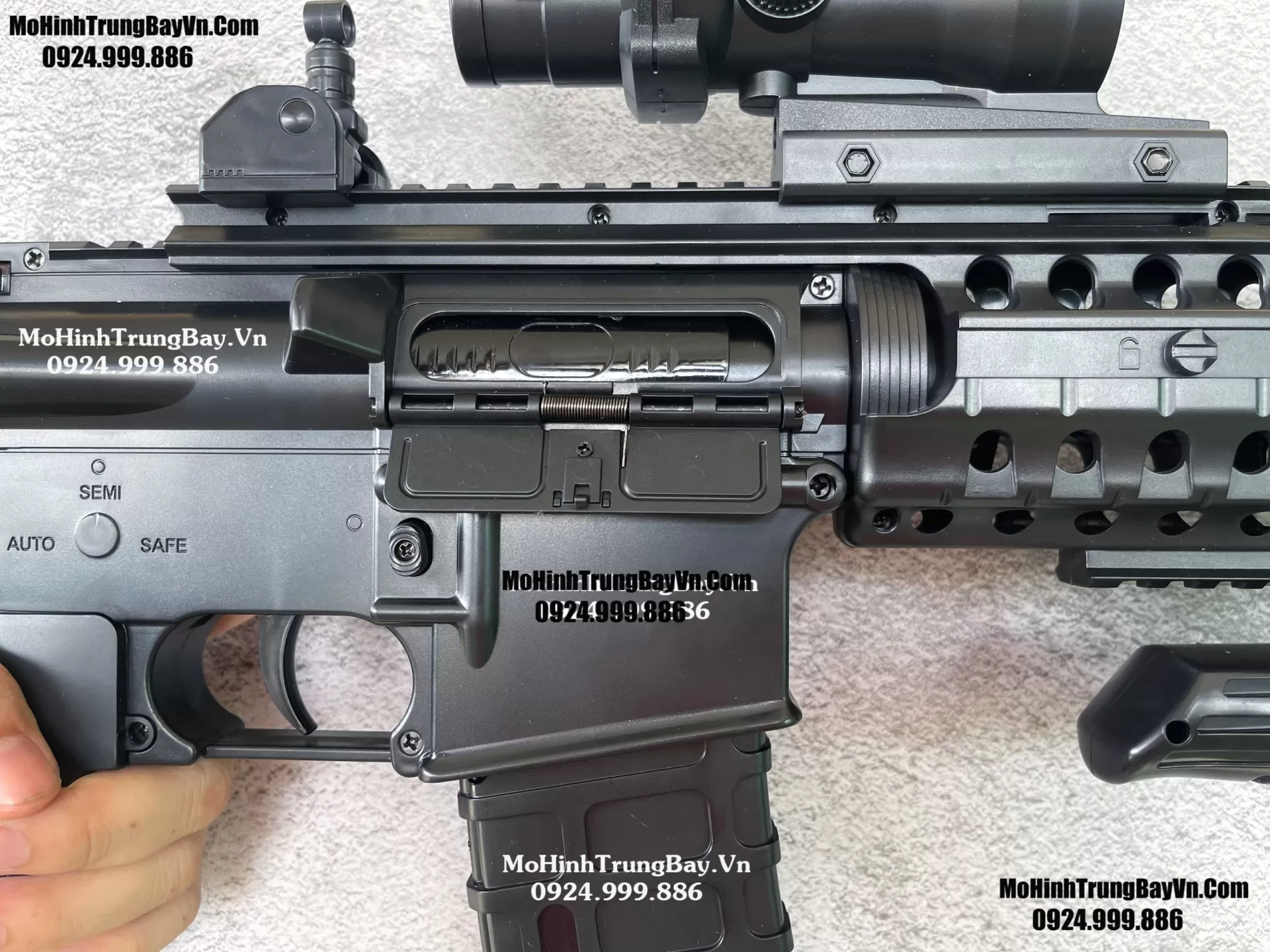 Súng Đạn Thạch Hk416 Auto 2 Chế Độ Có Blowback  110cm Hàng Cao Cấp Mohinhtrungbay Mohinhtrungbay.vn