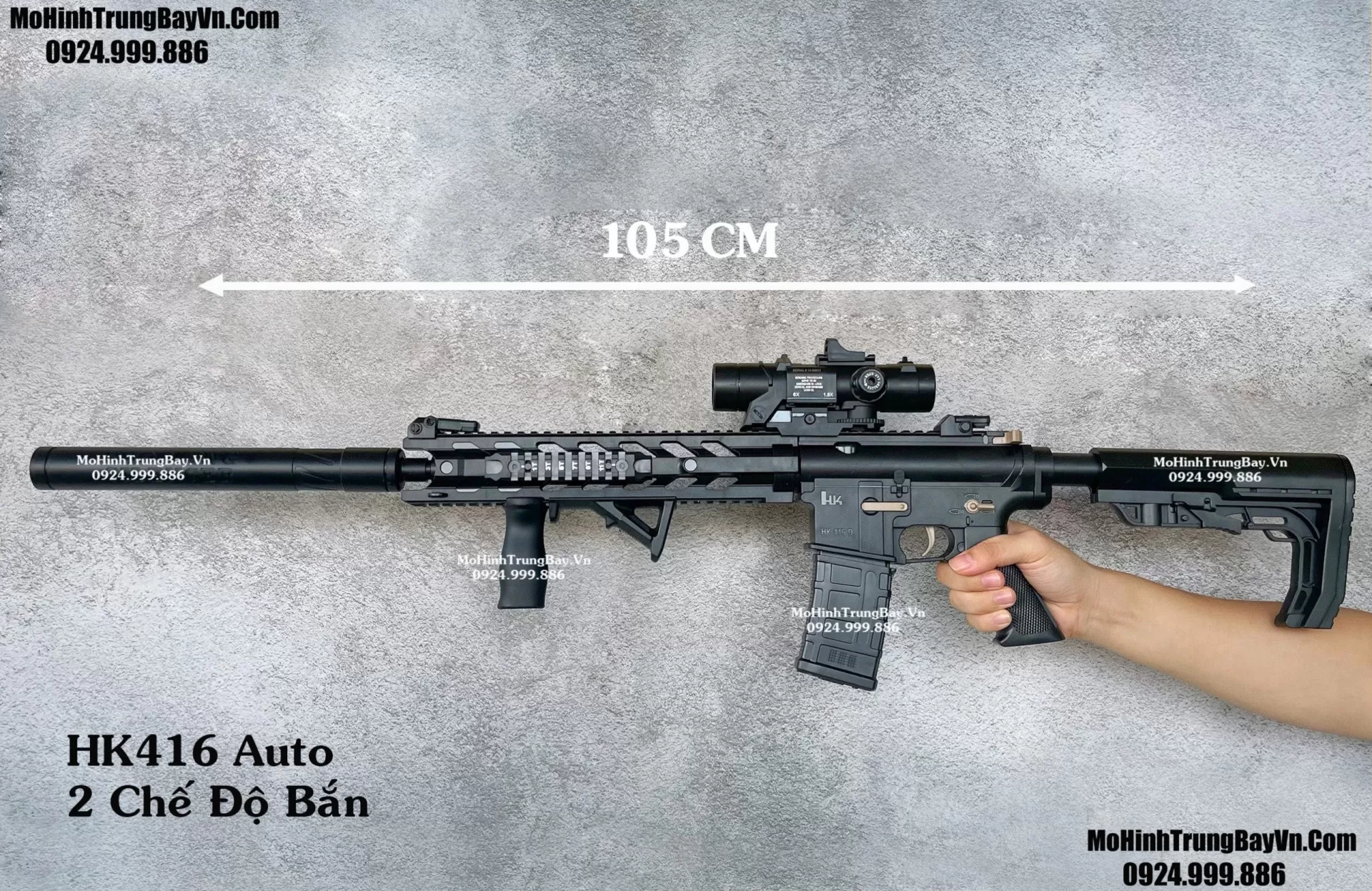 Súng Đạn Thạch HK416 2 Băng Đạn Giá Rẻ Full Phụ Kiện Hàng Mới 2023 Cực Đẹp M4a1 M416 M16 M4 K300 Mohinhtrungbay Mohinhtrungbay.vn
