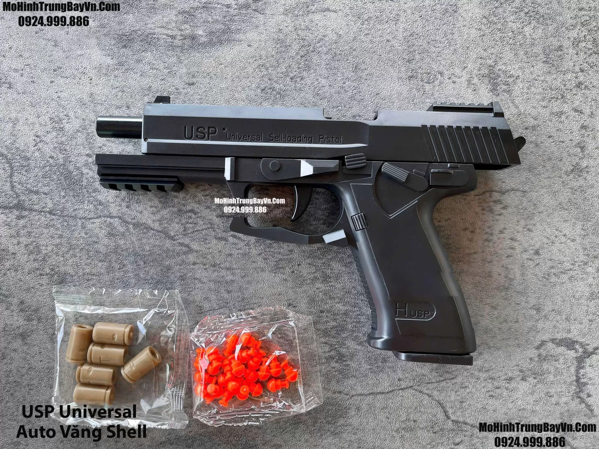Súng Lục USP Đen Auto Văng Shell Giá Rẻ Full Phụ Kiện Mohinhtrungbay Mohinhtrungbay.vn