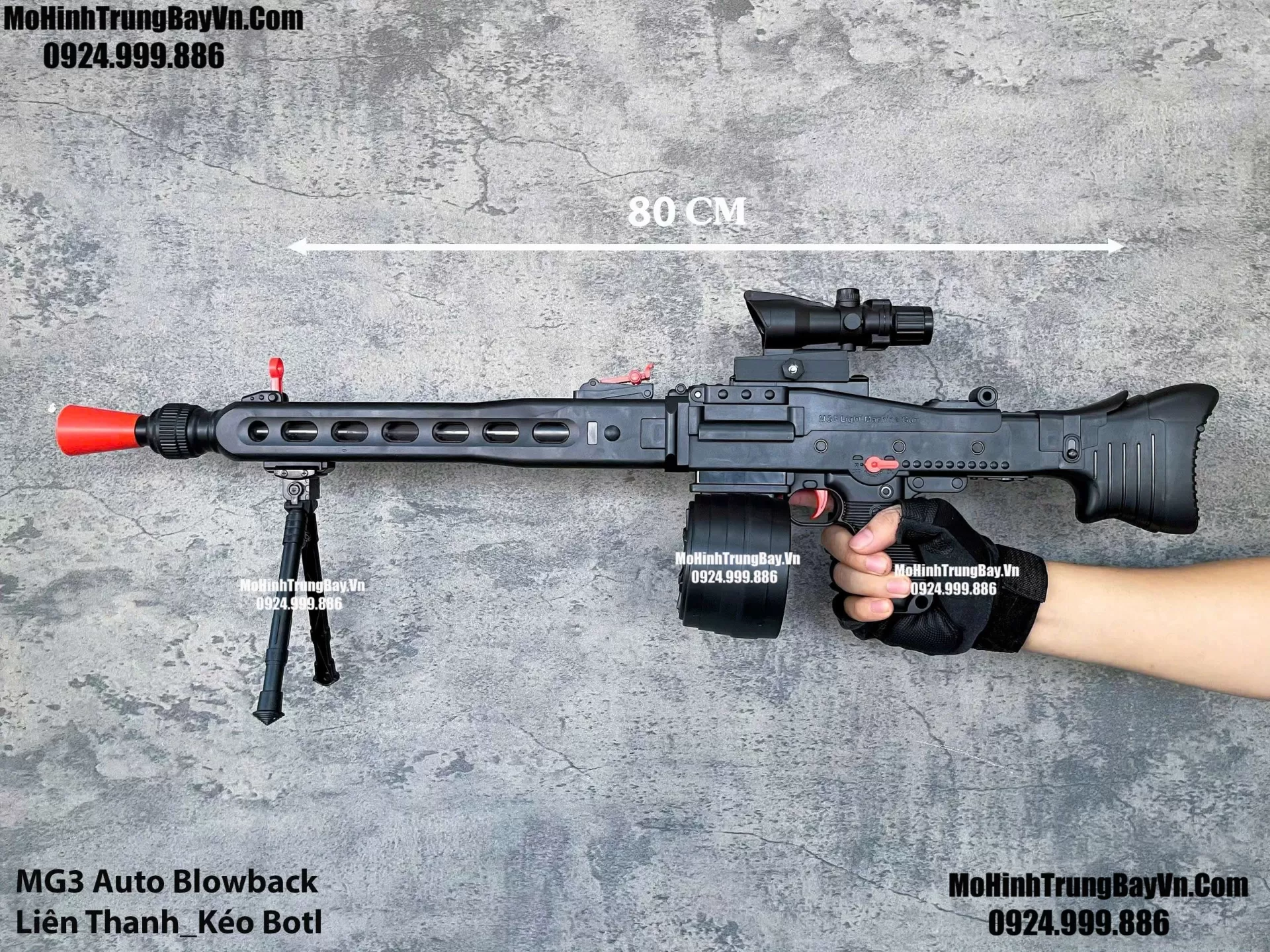 Súng Bắn Đạn Thạch MG3 Auto Liên Thanh Blowback 2 Chế Độ Bắn Giá Rẻ Mohinhtrungbay Mohinhtrungbay.vn