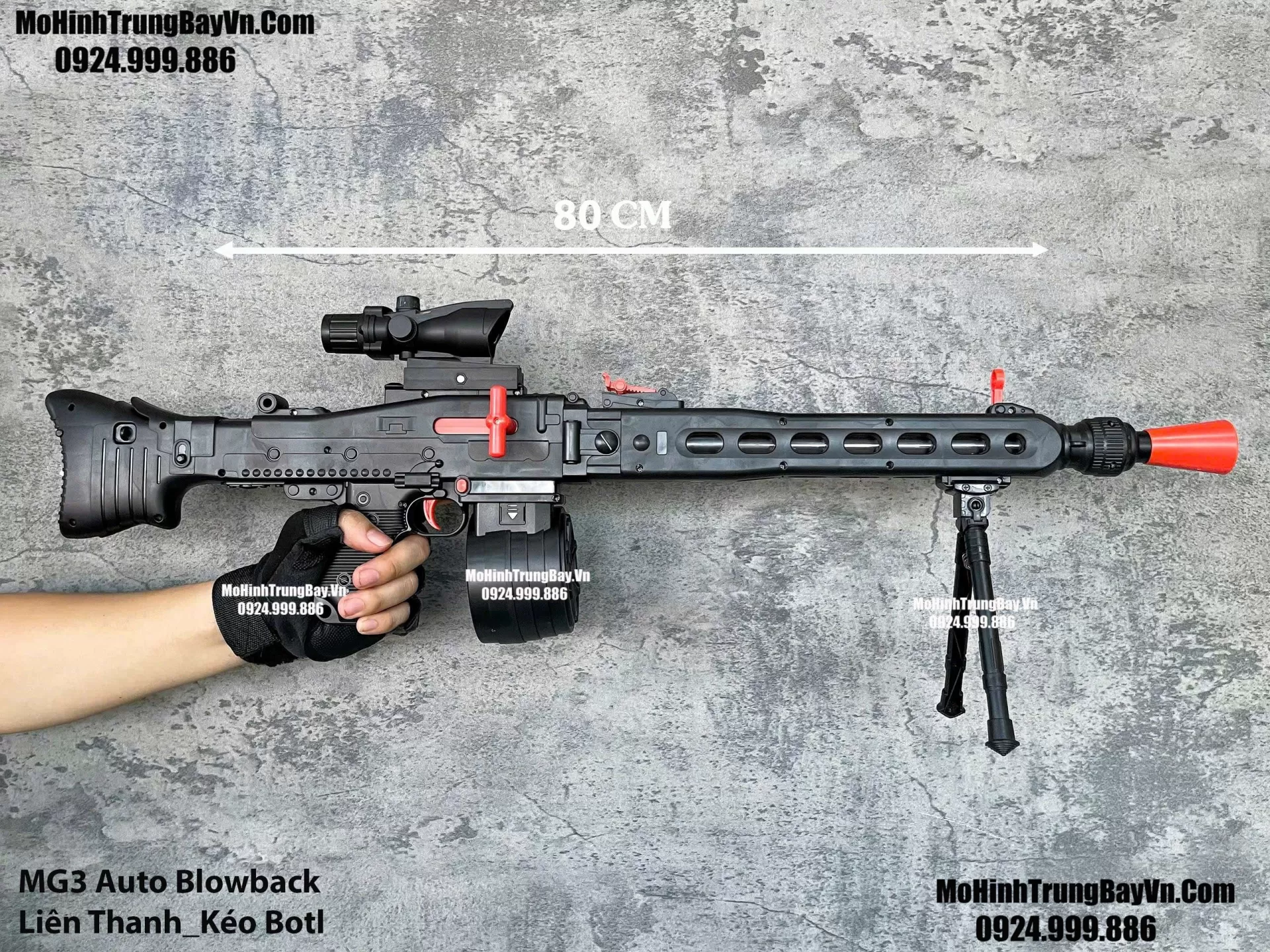 Súng Bắn Đạn Thạch MG3 Auto Liên Thanh Blowback 2 Chế Độ Bắn Giá Rẻ Mohinhtrungbay Mohinhtrungbay.vn