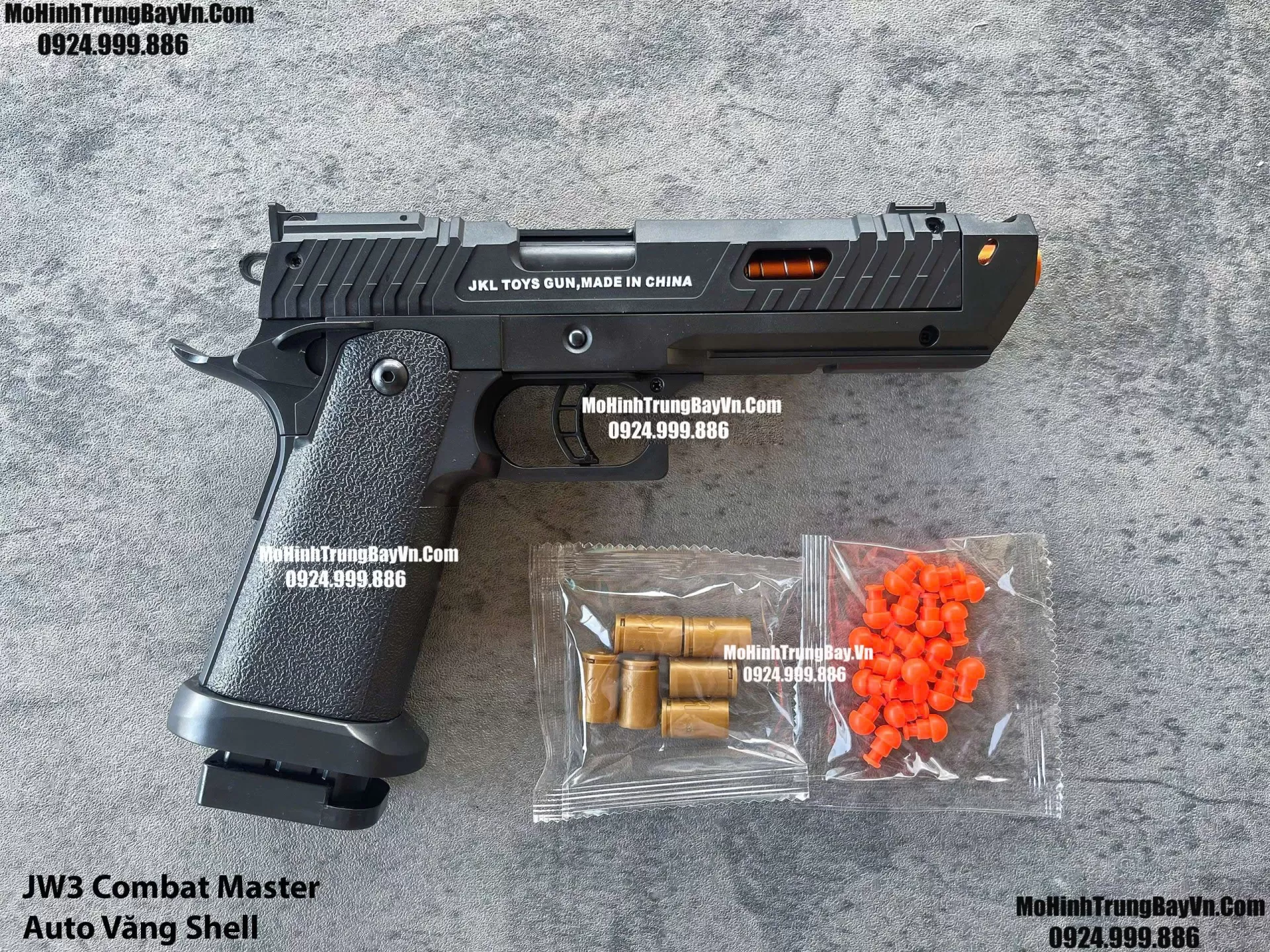Súng Lục Taran Tactical Innovations TTI JW4 Pit Viper Đen Auto Văng Shell Giá Rẻ Full Phụ Kiện Mohinhtrungbay Mohinhtrungbay.vn
