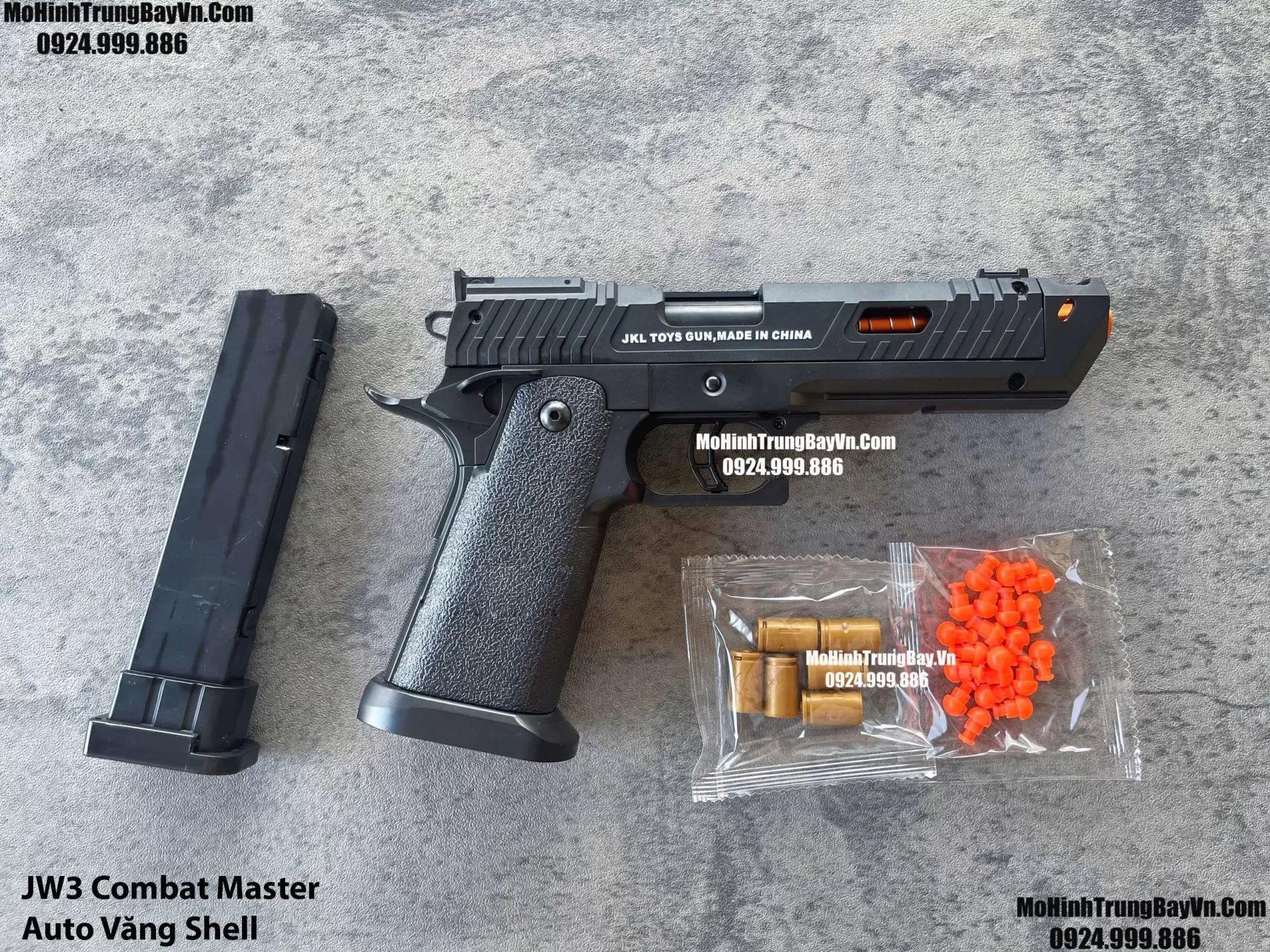 Súng Lục Taran Tactical Innovations TTI JW4 Pit Viper Đen Auto Văng Shell Giá Rẻ Full Phụ Kiện Mohinhtrungbay Mohinhtrungbay.vn