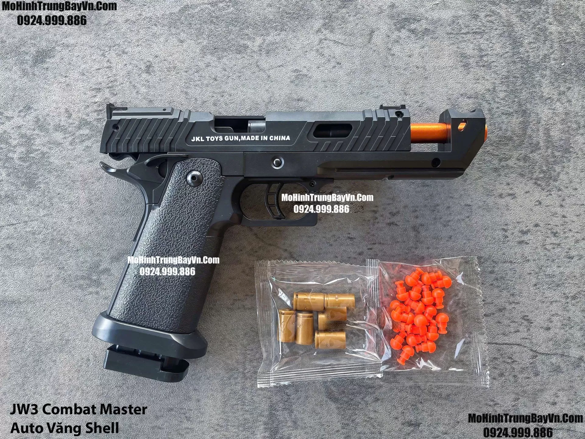 Súng Lục Taran Tactical Innovations TTI JW4 Pit Viper Đen Auto Văng Shell Giá Rẻ Full Phụ Kiện Mohinhtrungbay Mohinhtrungbay.vn