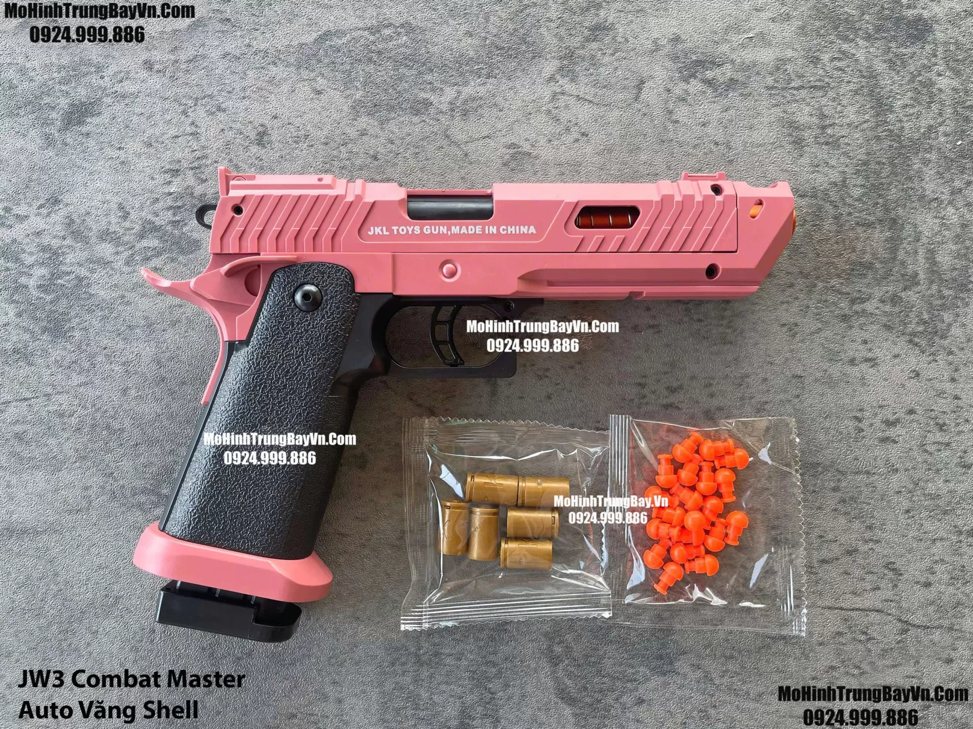 Súng Lục Taran Tactical Innovations TTI JW4 Pit Viper Hồng Auto Văng Shell Giá Rẻ Full Phụ Kiện Mohinhtrungbay Mohinhtrungbay.vn
