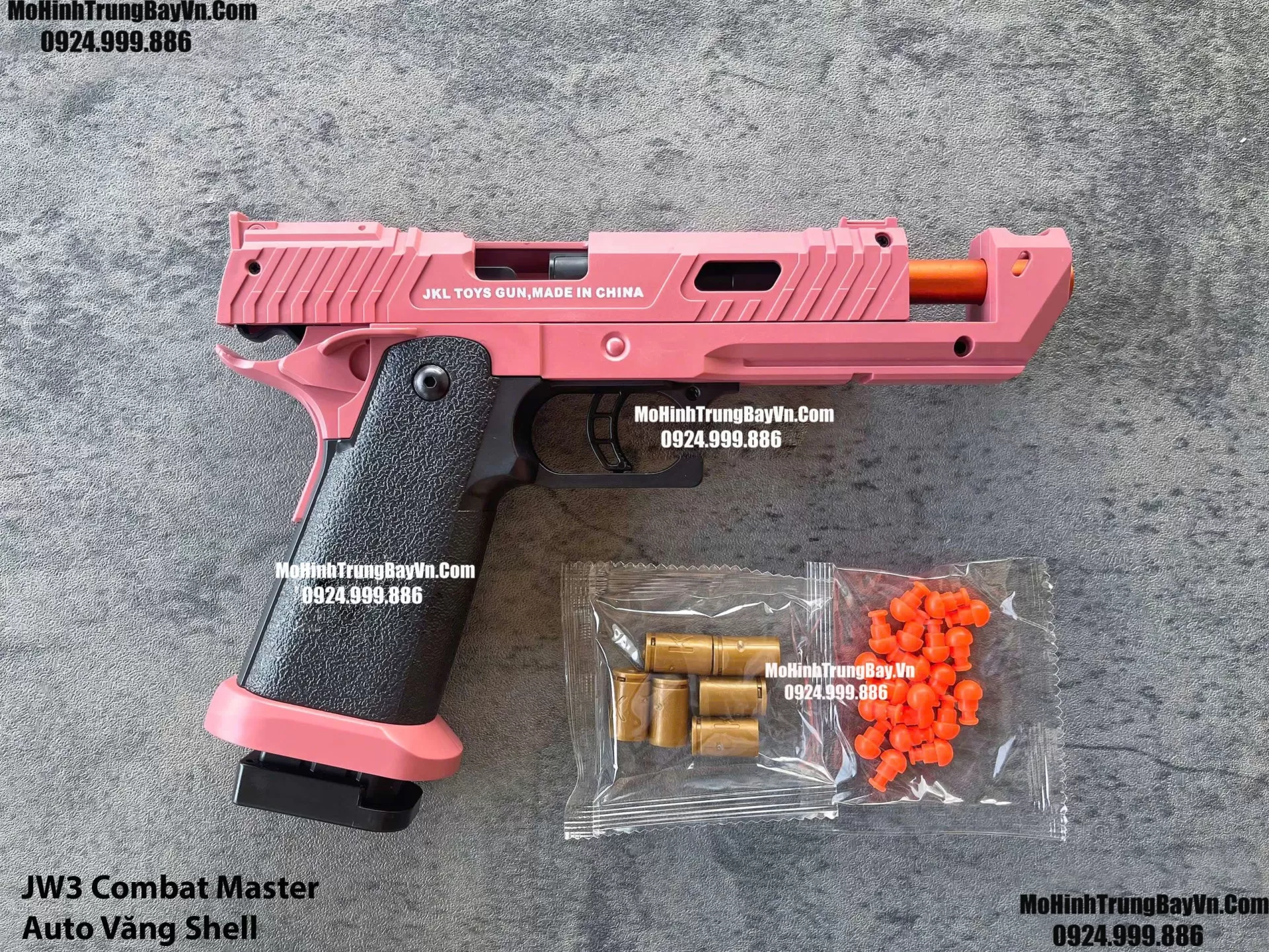 Súng Lục Taran Tactical Innovations TTI JW4 Pit Viper Hồng Auto Văng Shell Giá Rẻ Full Phụ Kiện Mohinhtrungbay Mohinhtrungbay.vn