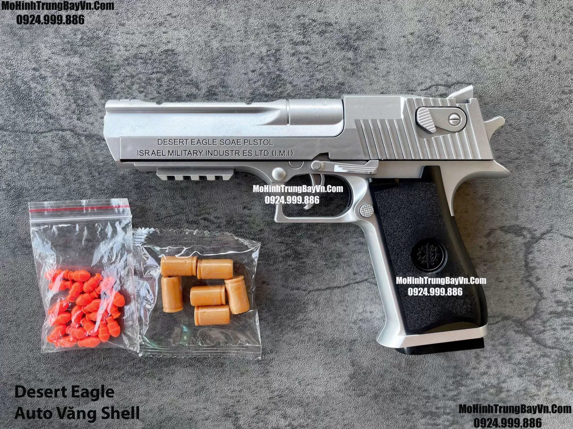 Súng Lục Desert Eagle Bạc Classic Auto Văng Shell Giá Rẻ Full Phụ Kiện Mohinhtrungbay Mohinhtrungbay.vn
