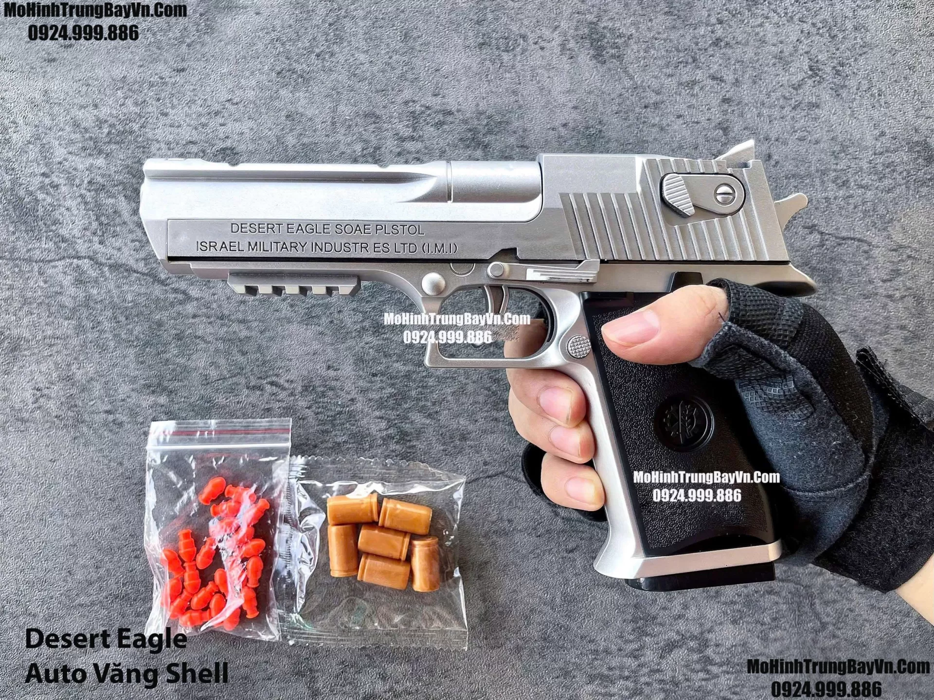 Súng Lục Desert Eagle Bạc Classic Auto Văng Shell Giá Rẻ Full Phụ Kiện Mohinhtrungbay Mohinhtrungbay.vn