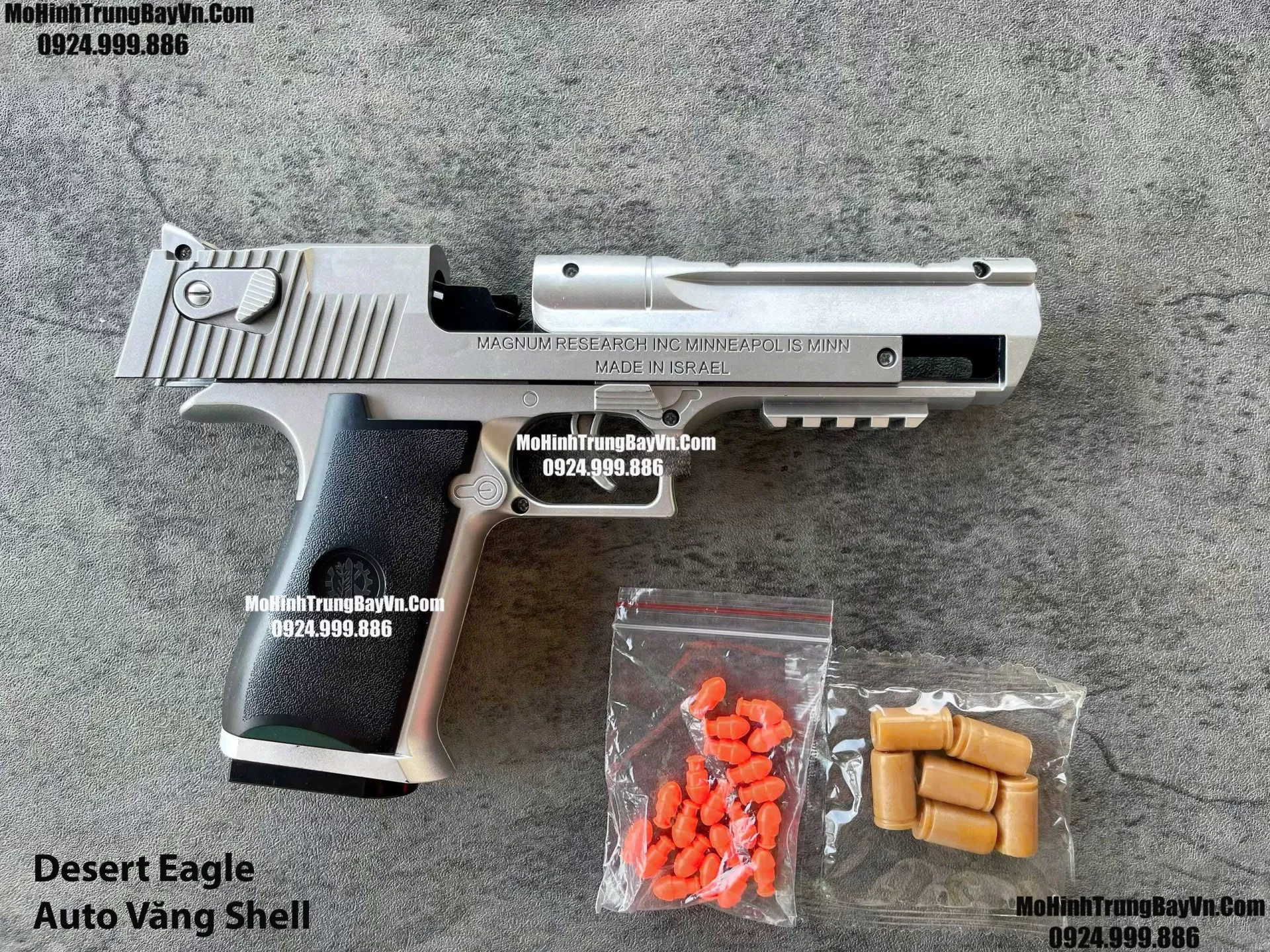 Súng Lục Desert Eagle Bạc Classic Auto Văng Shell Giá Rẻ Full Phụ Kiện Mohinhtrungbay Mohinhtrungbay.vn