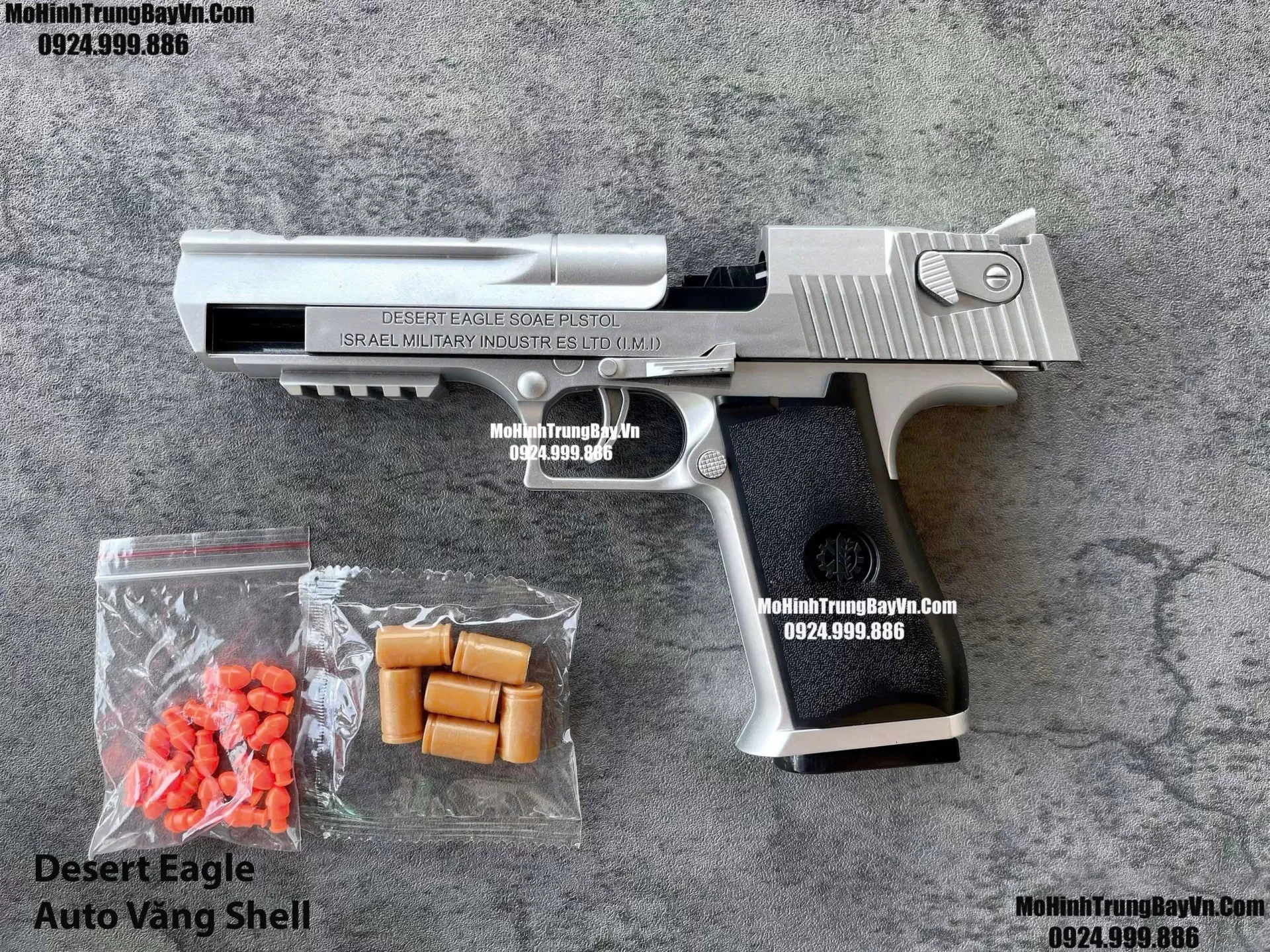 Súng Lục Desert Eagle Bạc Classic Auto Văng Shell Giá Rẻ Full Phụ Kiện Mohinhtrungbay Mohinhtrungbay.vn