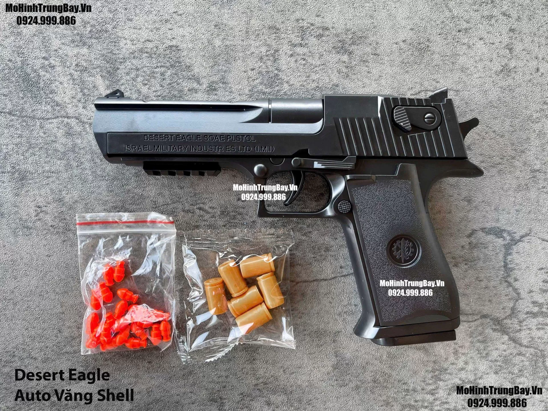 Súng Lục Desert Eagle Đen Classic Auto Văng Shell Giá Rẻ Full Phụ Kiện Mohinhtrungbay Mohinhtrungbay.vn